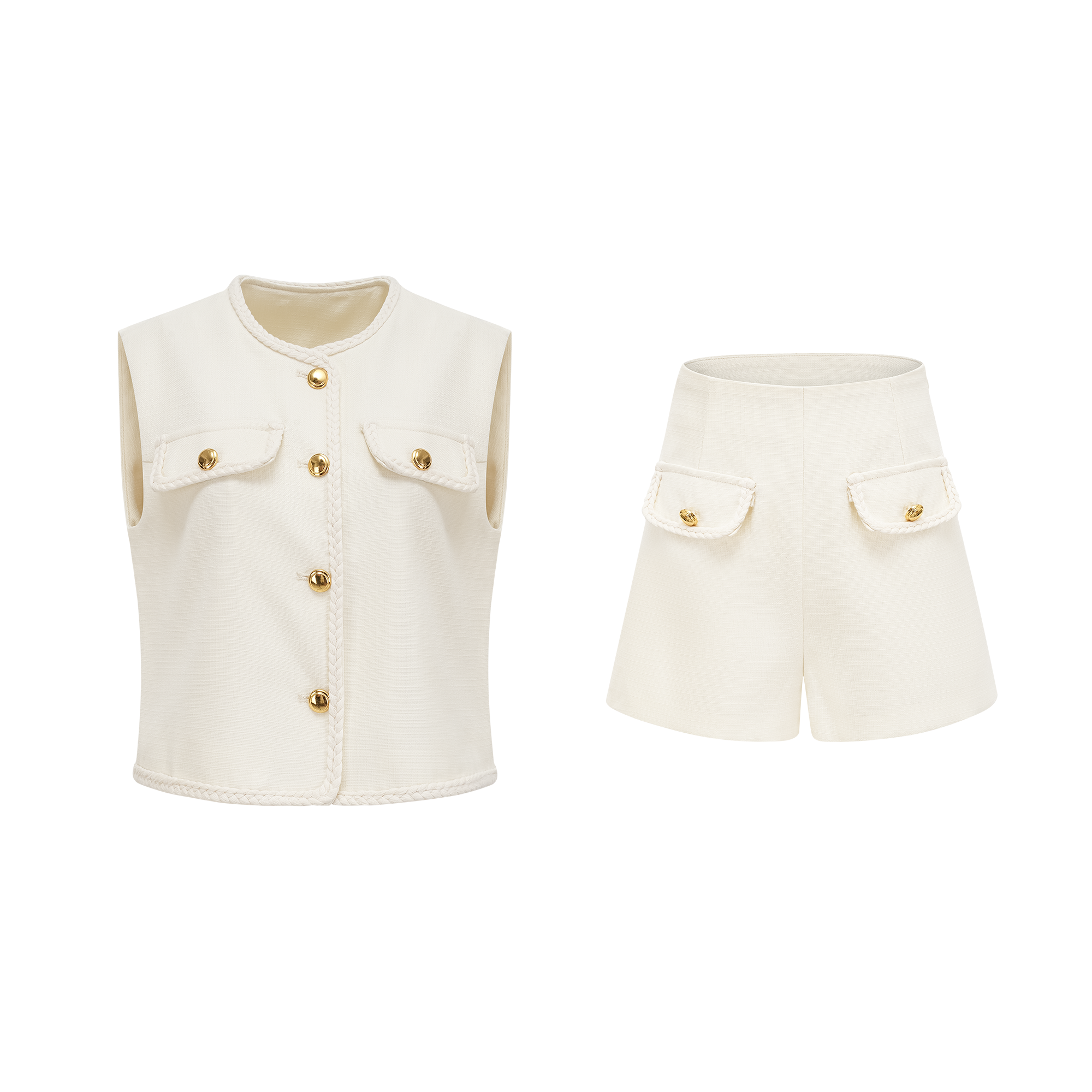 1_b70c3799-c979-46a2-89c8-cf293fd3195c RAPHAËLLE KNITTED VEST & SHORTS SET