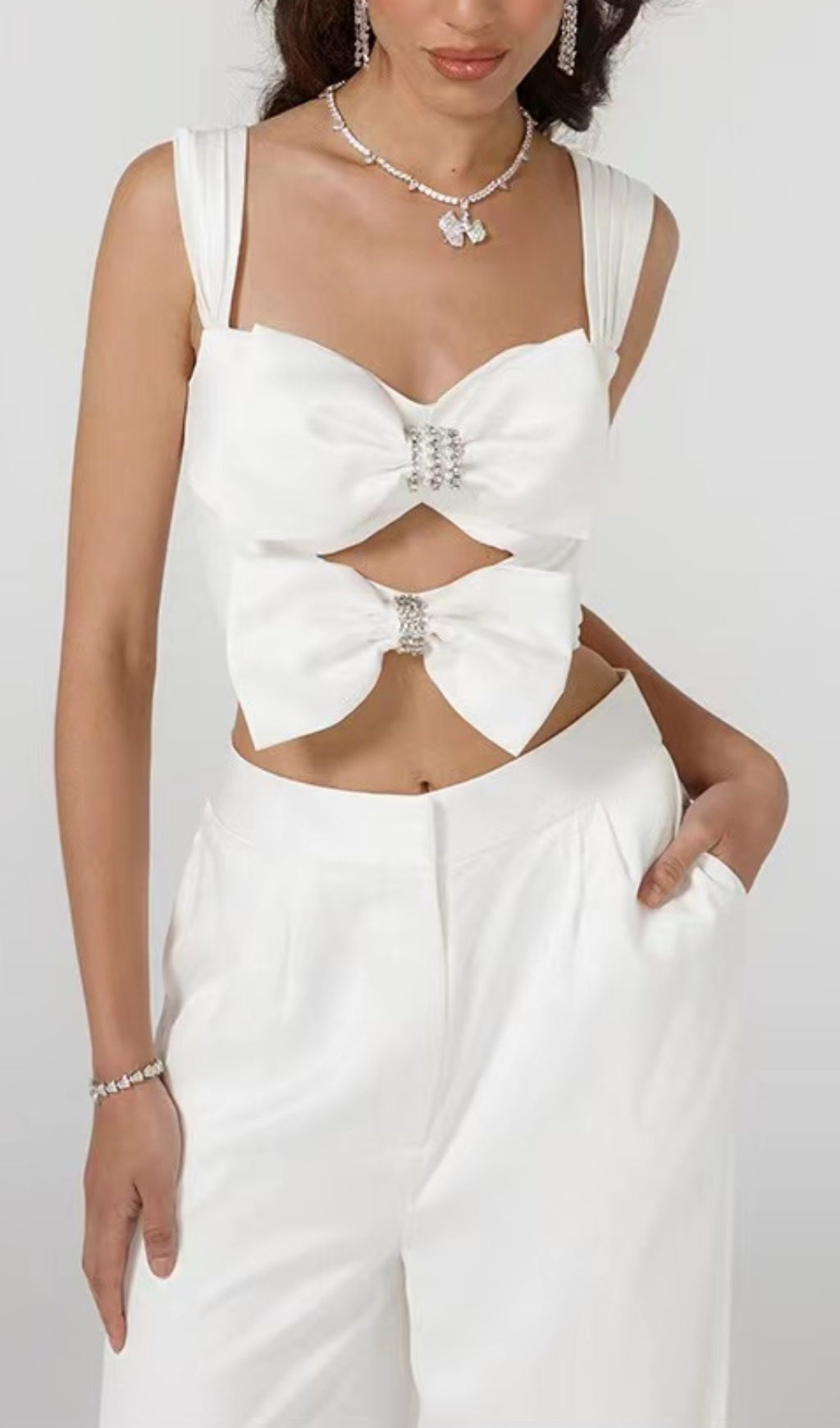 1_bc70aae0-0203-4319-baca-5a288c9fd258 BOW TWO-PIECE SUIT WHITE WEDDING FORMAL SET
