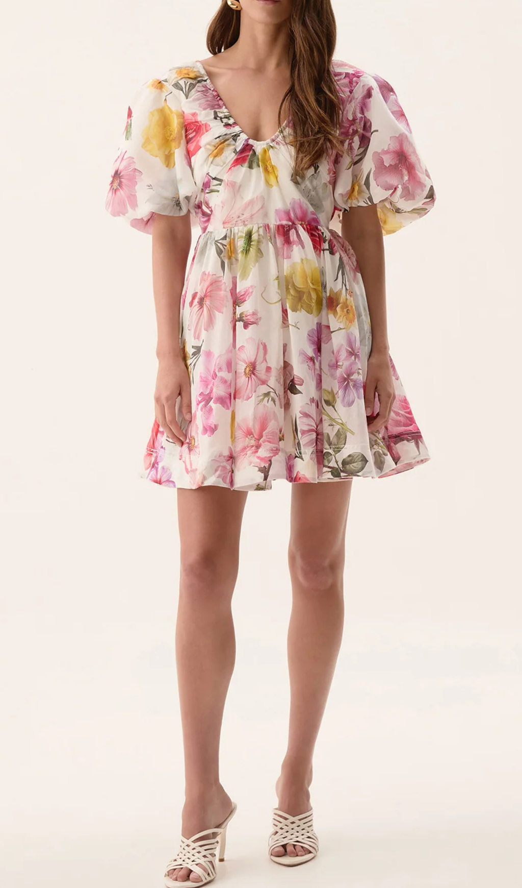 1_c13baabe-812c-4d52-a085-1d796ac6e856 VANESSA PUFF SLEEVE FLEUR MINI DRESS, FLORAL PARTY