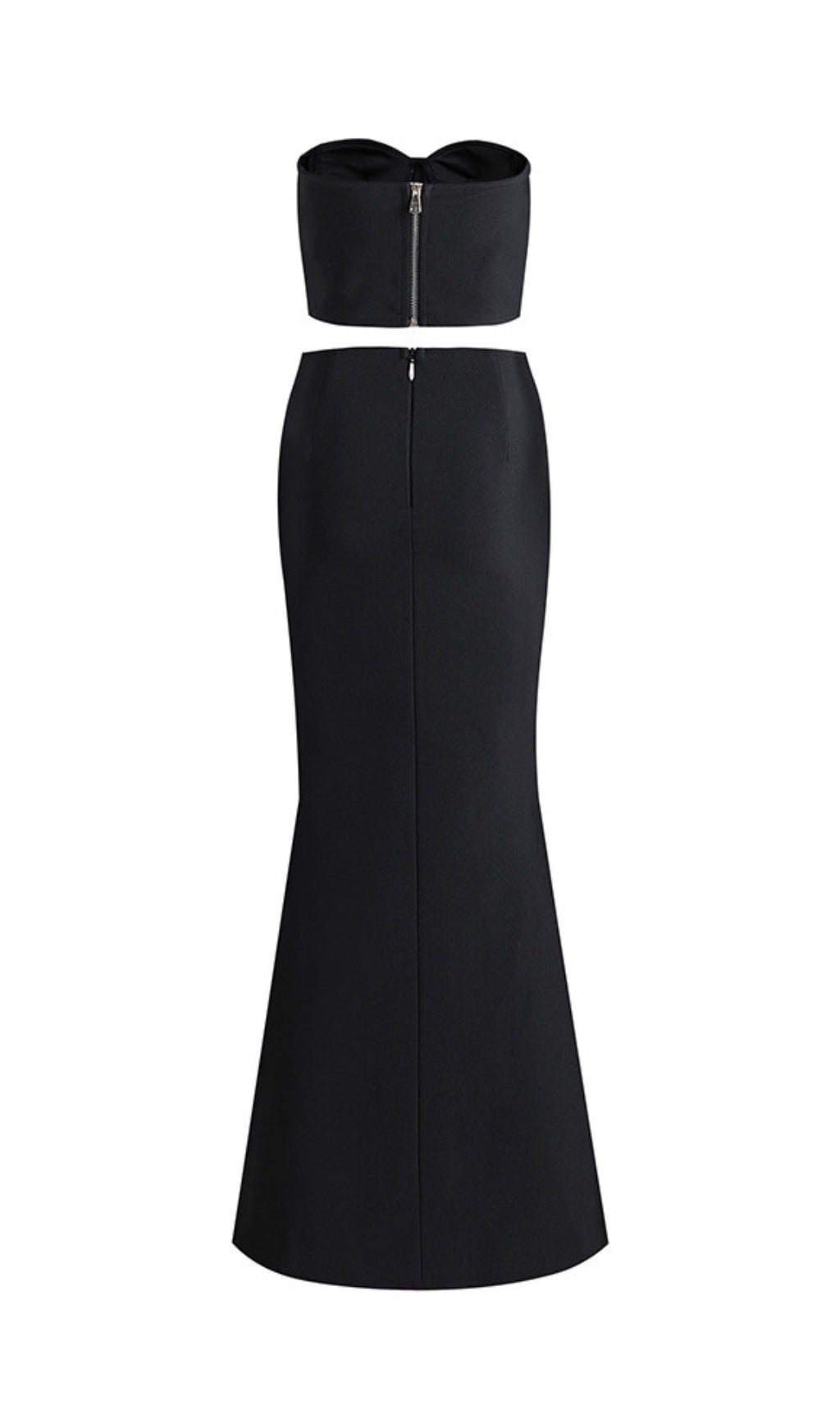 3D FLOWER SET - BLACK EMBELLISHED EVENING OUTFIT