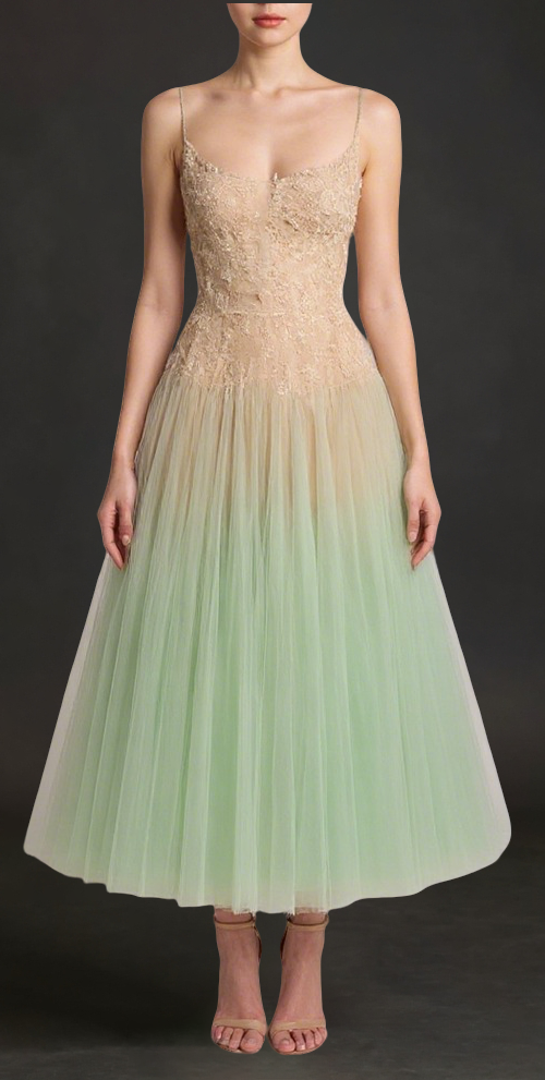 MINT OMBRE LACE MIDI DRESS MINT OMBRE LACE MIDI DRESS