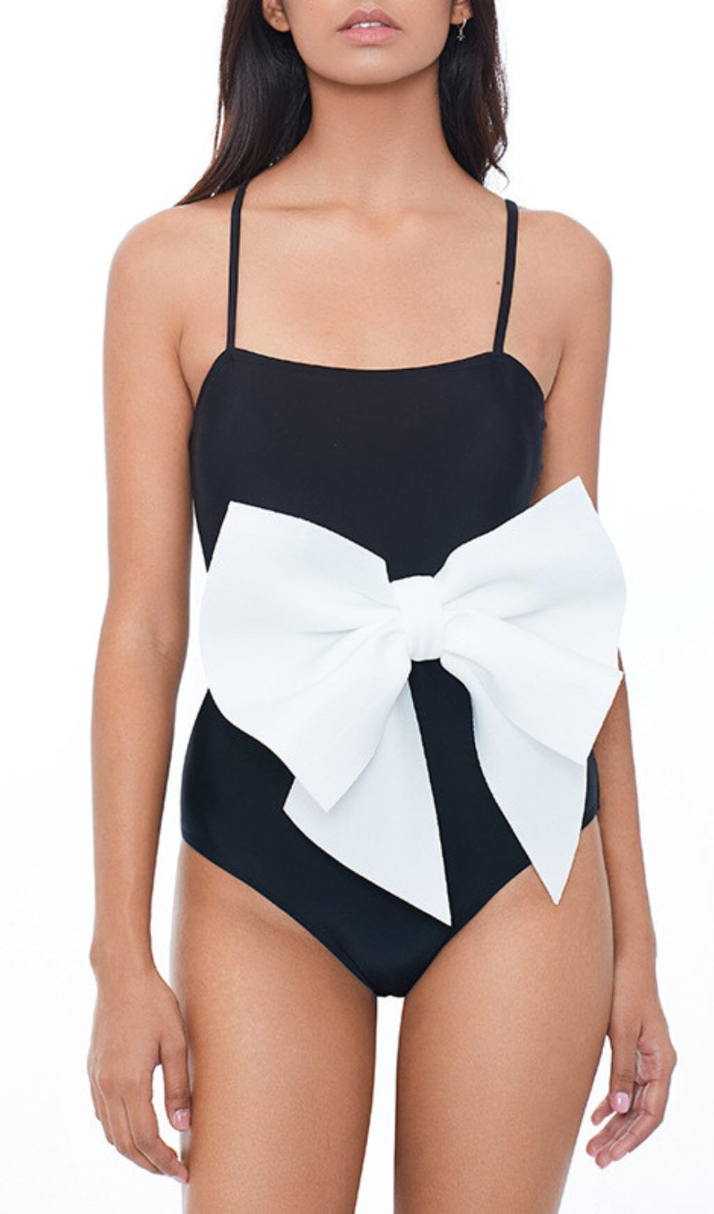 BOWKNOT RUFFLE ONE-PIECE SWIMSUIT VACATION