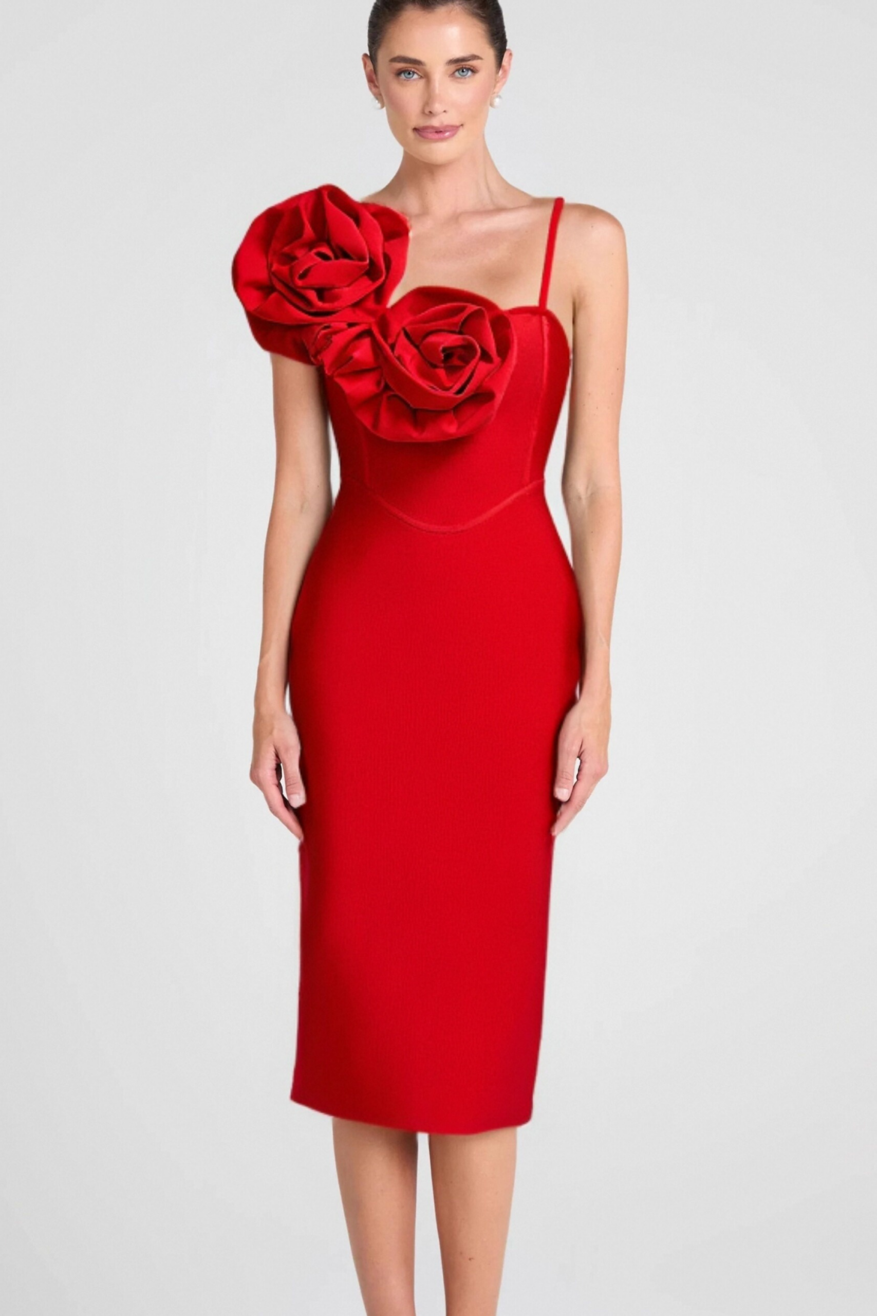 1_d661928e-37a8-4171-87a2-fab62b743f72 BIG FLORAL BANDAGE MIDI DRESS