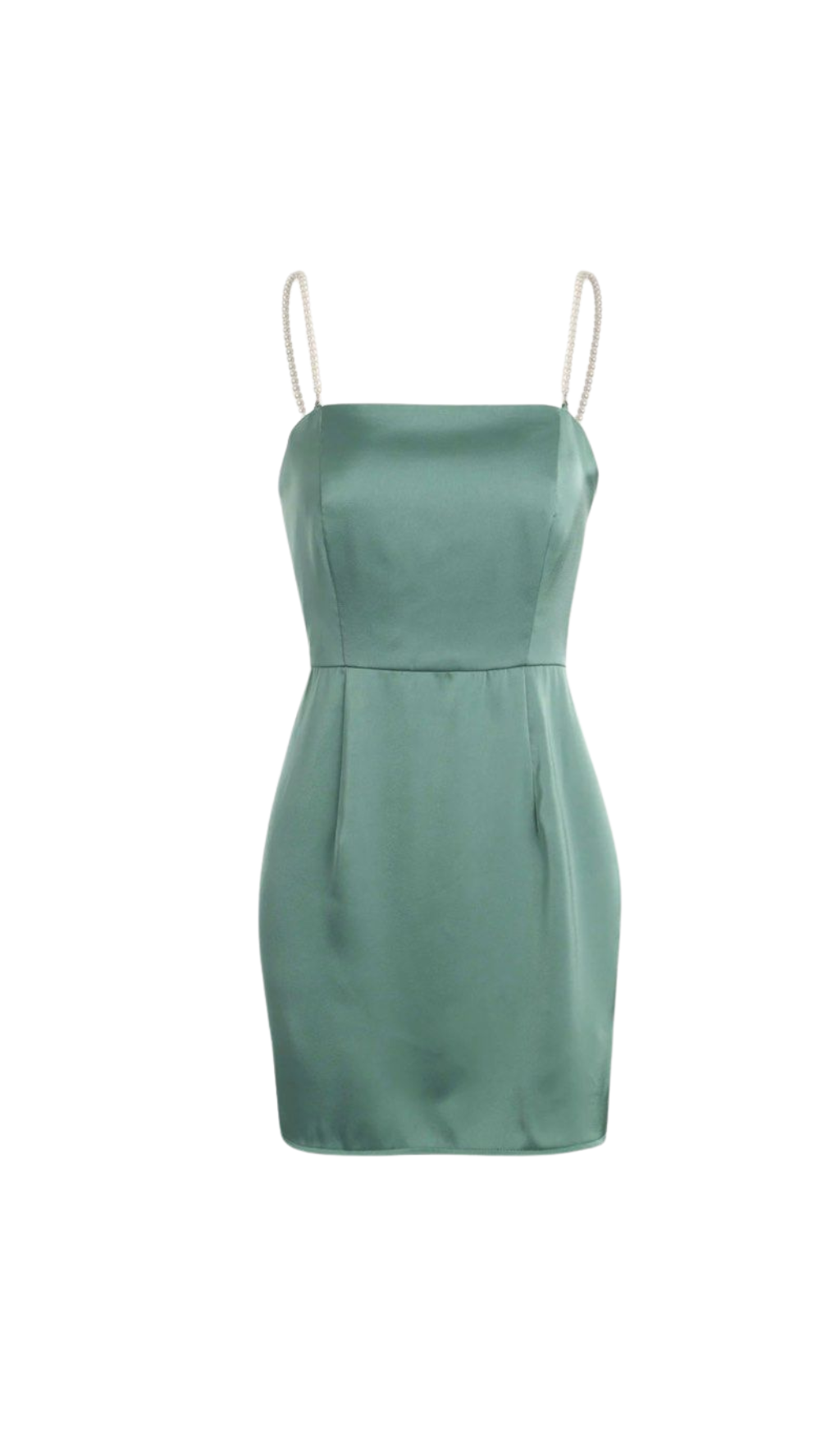 PEARL STRAP SATIN MINI DRESS FOR COCKTAIL PARTY