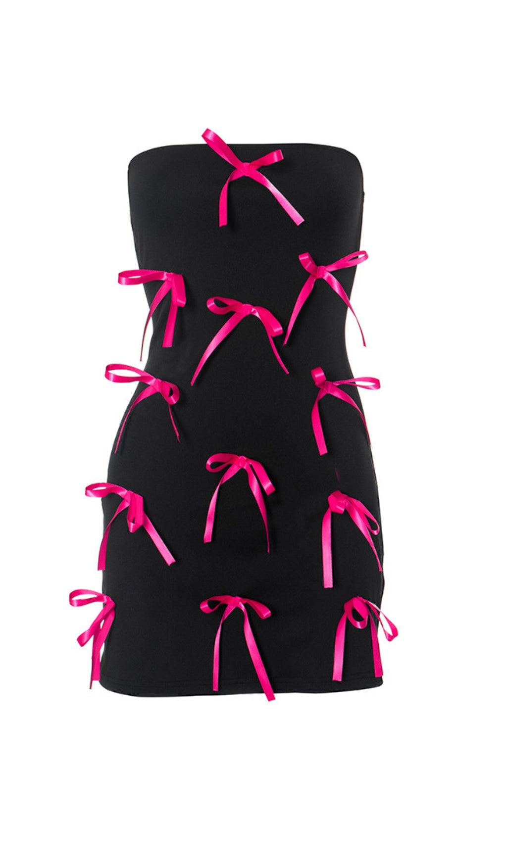 STRAPLESS BOW MINI DRESS FOR PARTY NIGHT