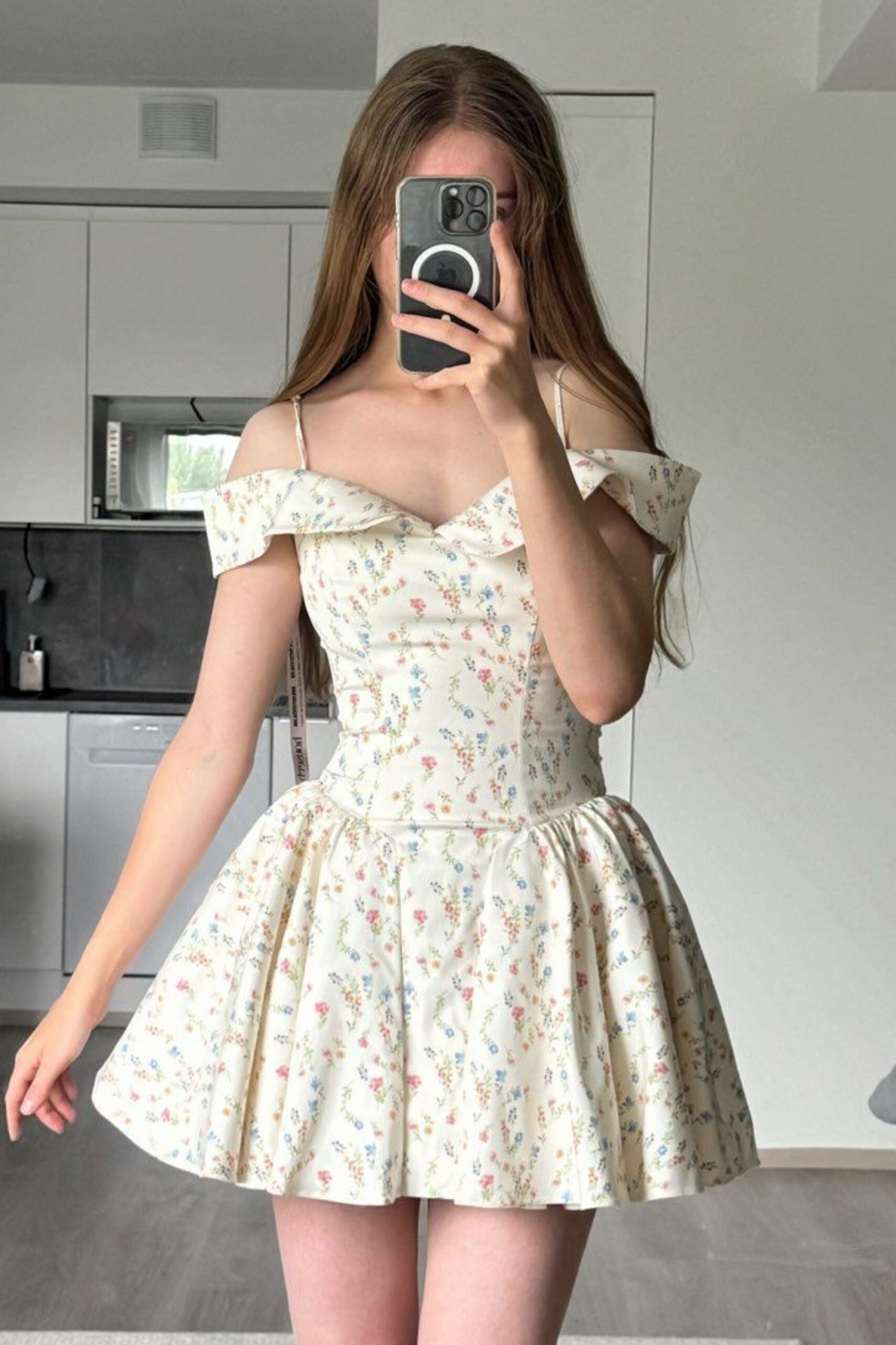 1_ebc3260e-3b7c-4b16-9e39-c2f3221bacf6 WHITE POSY PRINT CORSET MINI DRESS FOR PARTY