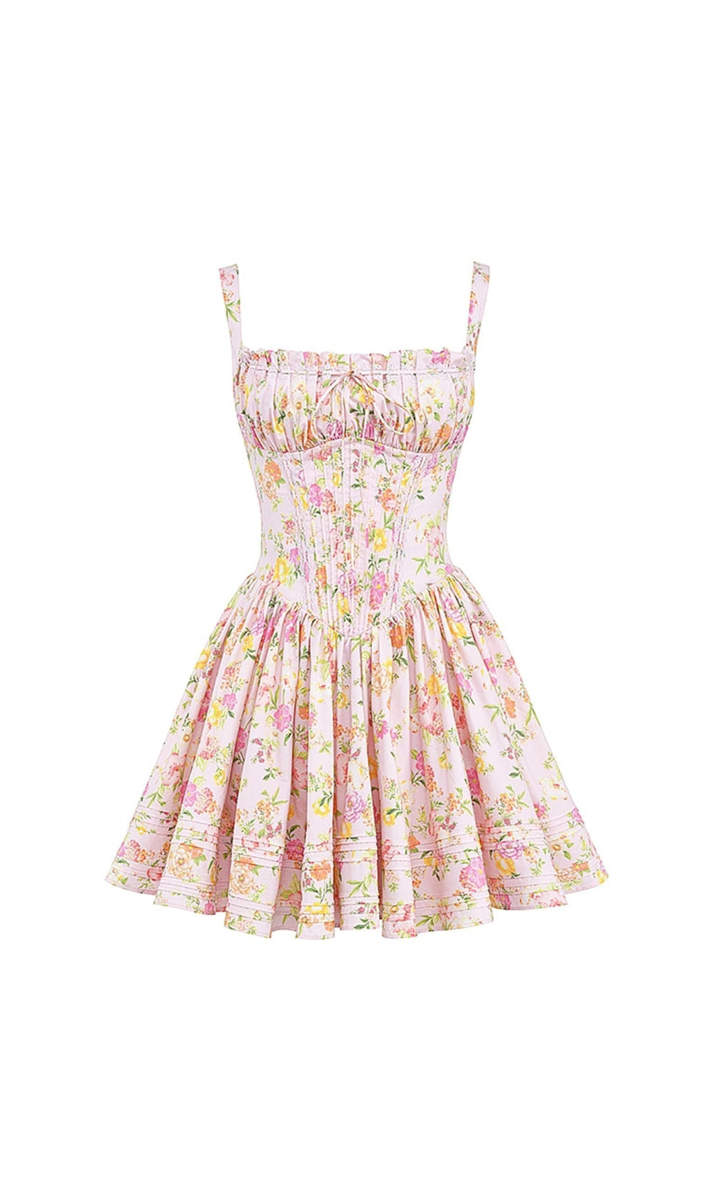1_f322ac84-7c0c-42a3-b516-581c7c9c1296 FLORAL COTTON MINI DRESS FOR PARTY