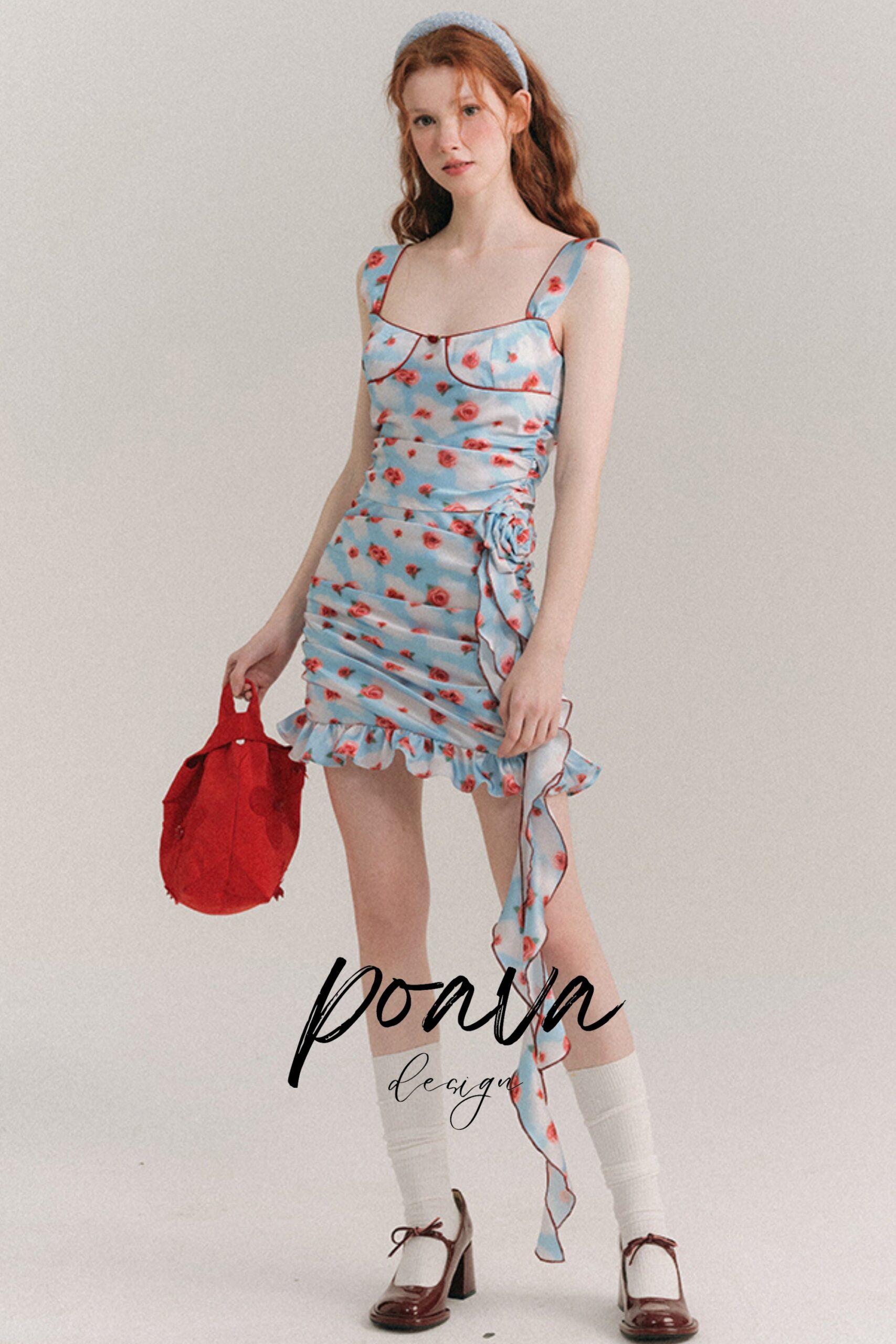 1_f54c9787-cfac-4d99-bf40-05b166aa1536 RUFFLE FLORAL BLUE MINI DRESS FOR WEDDING GUEST