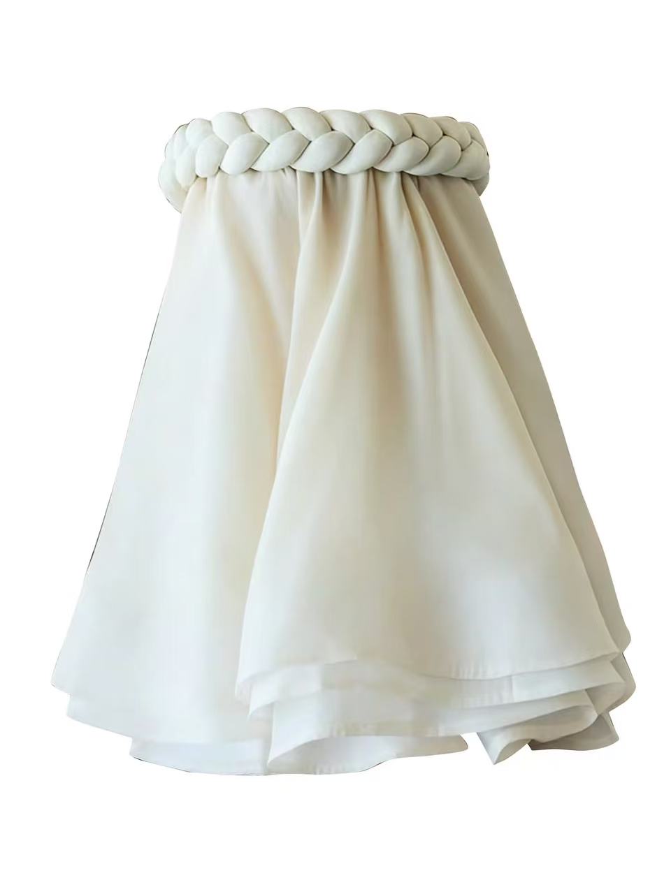 HEMP ROPE TUBE TOP TUTU SKIRT BEIGE BOHO