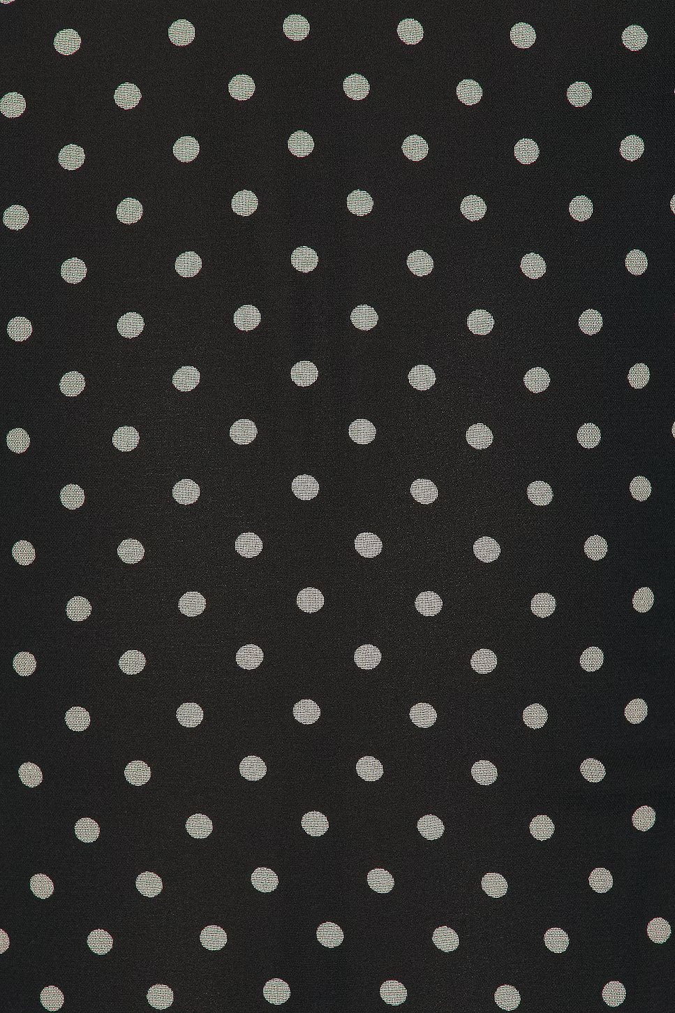 BLACK POLKA SILK CHIFFON HALTER MINI DRESS