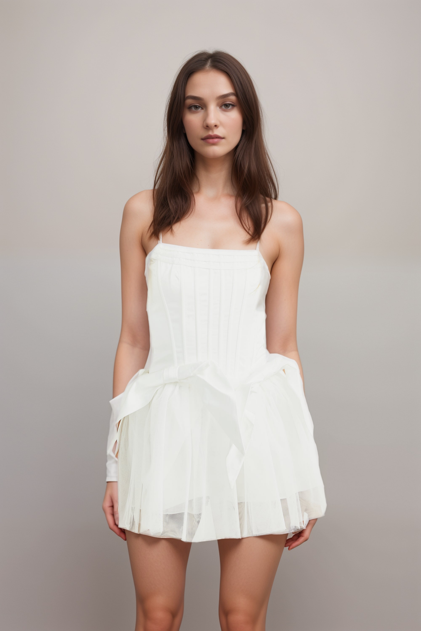 JOSÉPHINE CORSET TULLE MINI DRESS, COCKTAIL