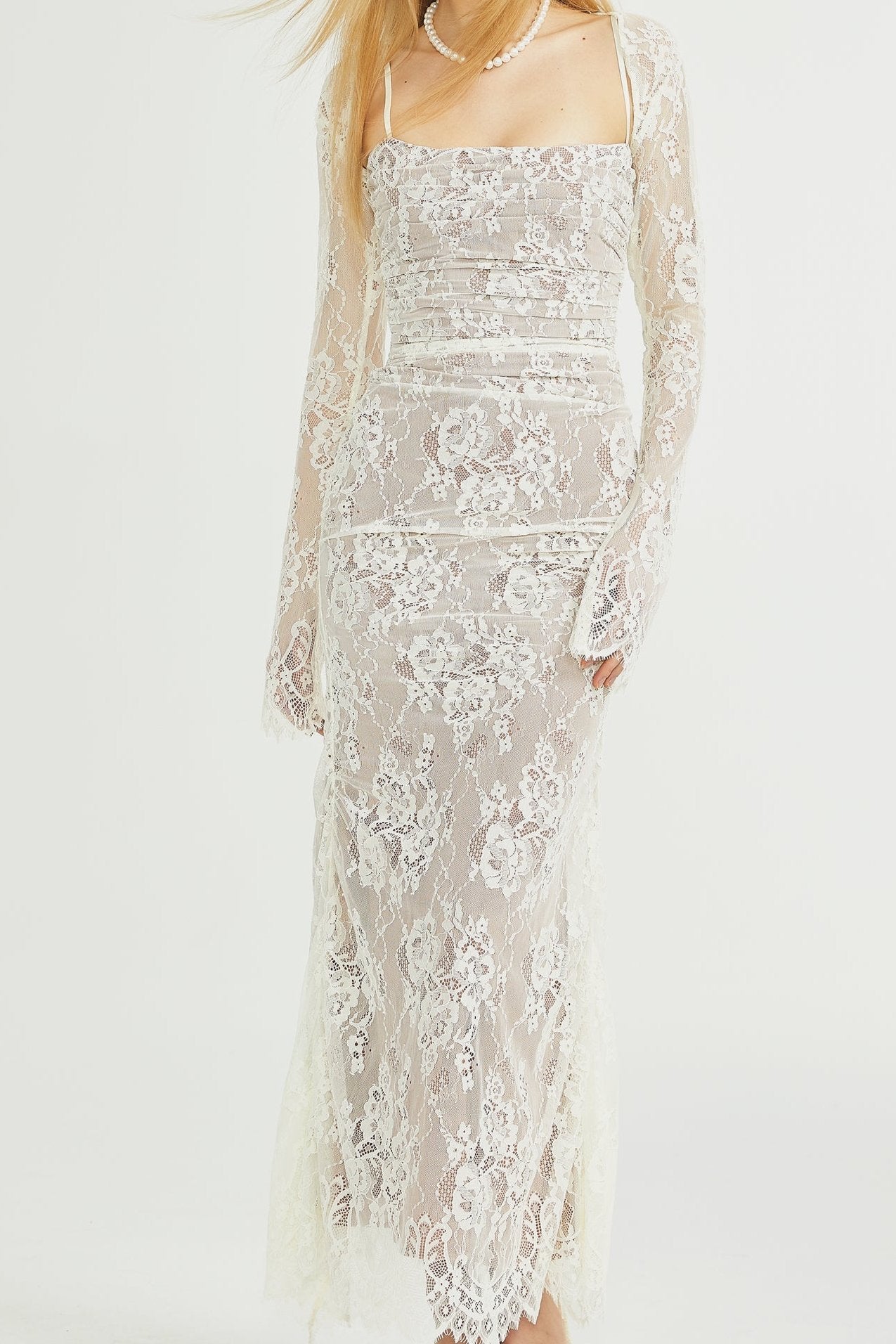 VALÉRIE LACE MAXI DRESS FOR WEDDING GUEST