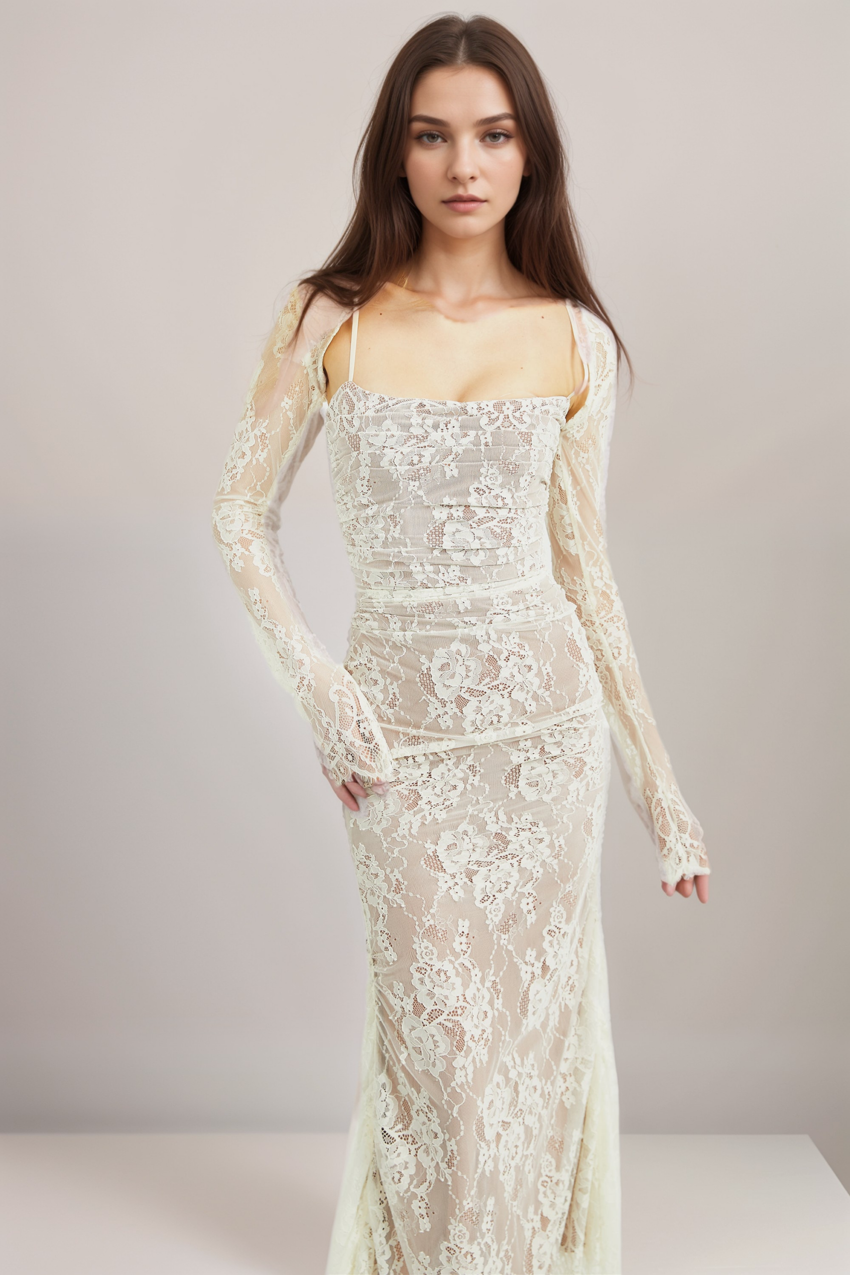 VALÉRIE LACE MAXI DRESS FOR WEDDING GUEST