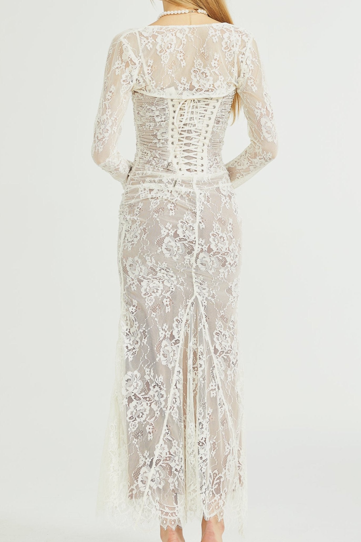 VALÉRIE LACE MAXI DRESS FOR WEDDING GUEST