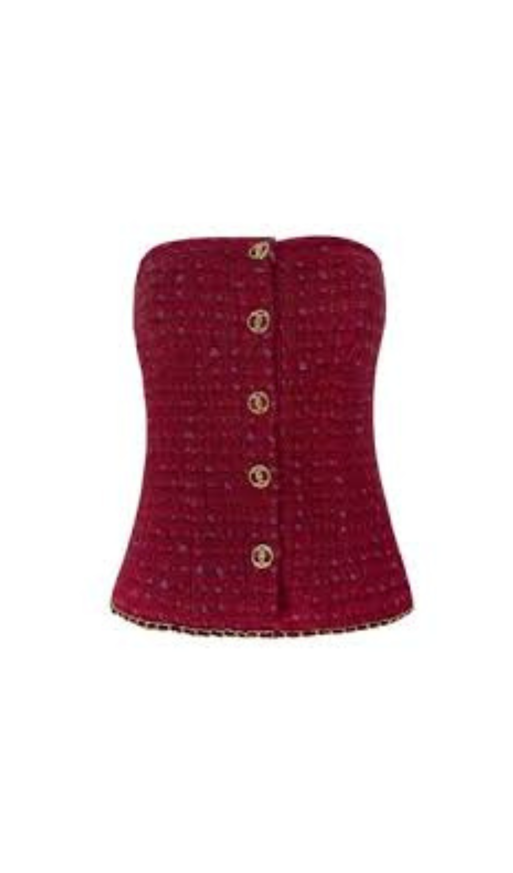 TWEED BUSTIER CROP TOP SKIRT SUIT FOR COCKTAIL