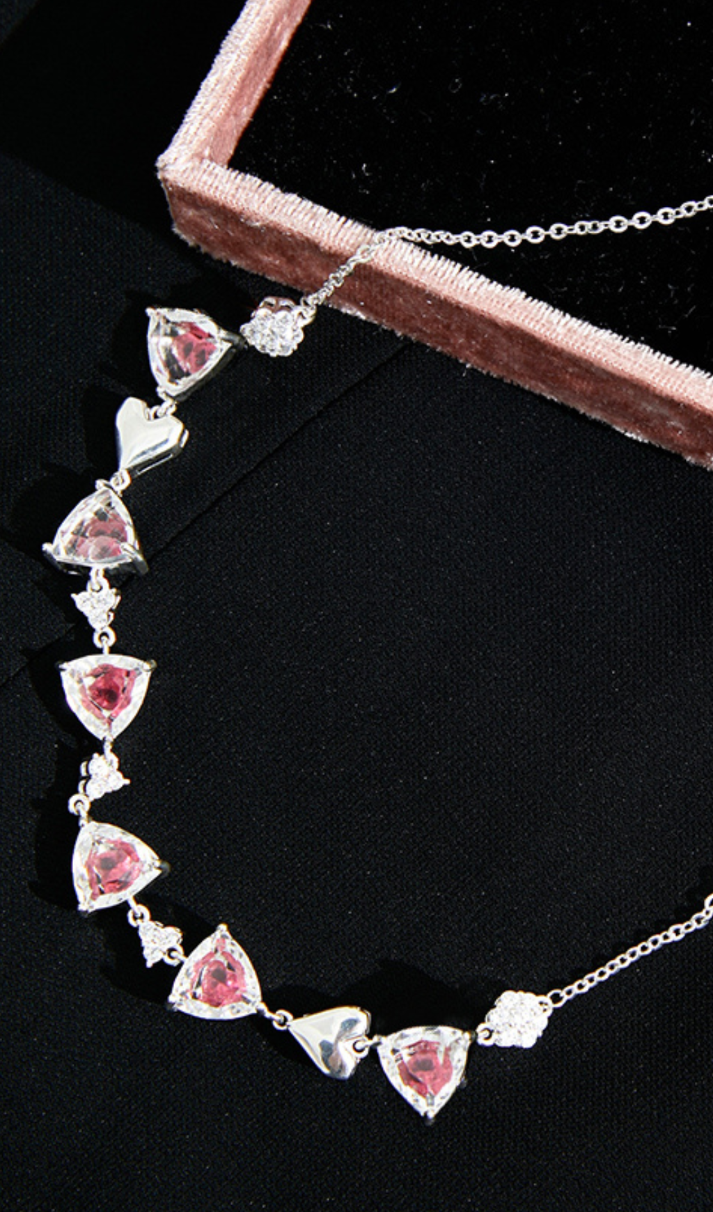 RED LOVE CLAVICLE NECKLACE GIFT