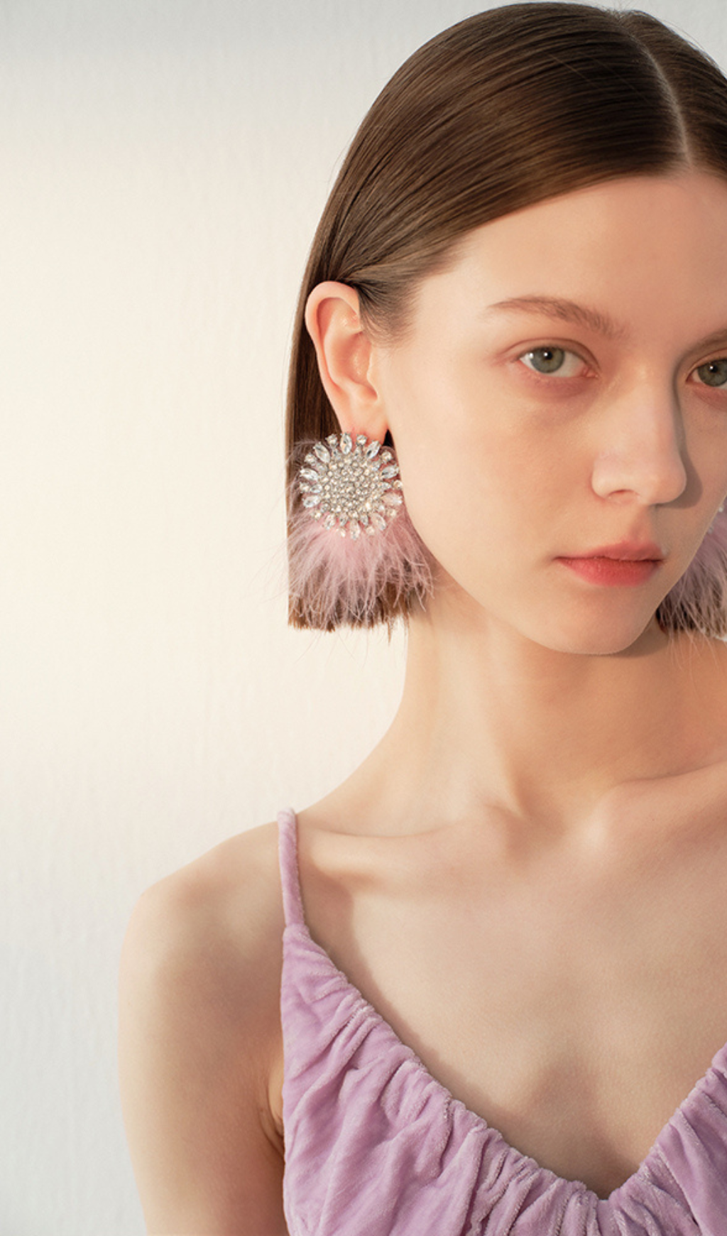 GLAM RHINESTONE DROP EARRINGS FOR WEDDING