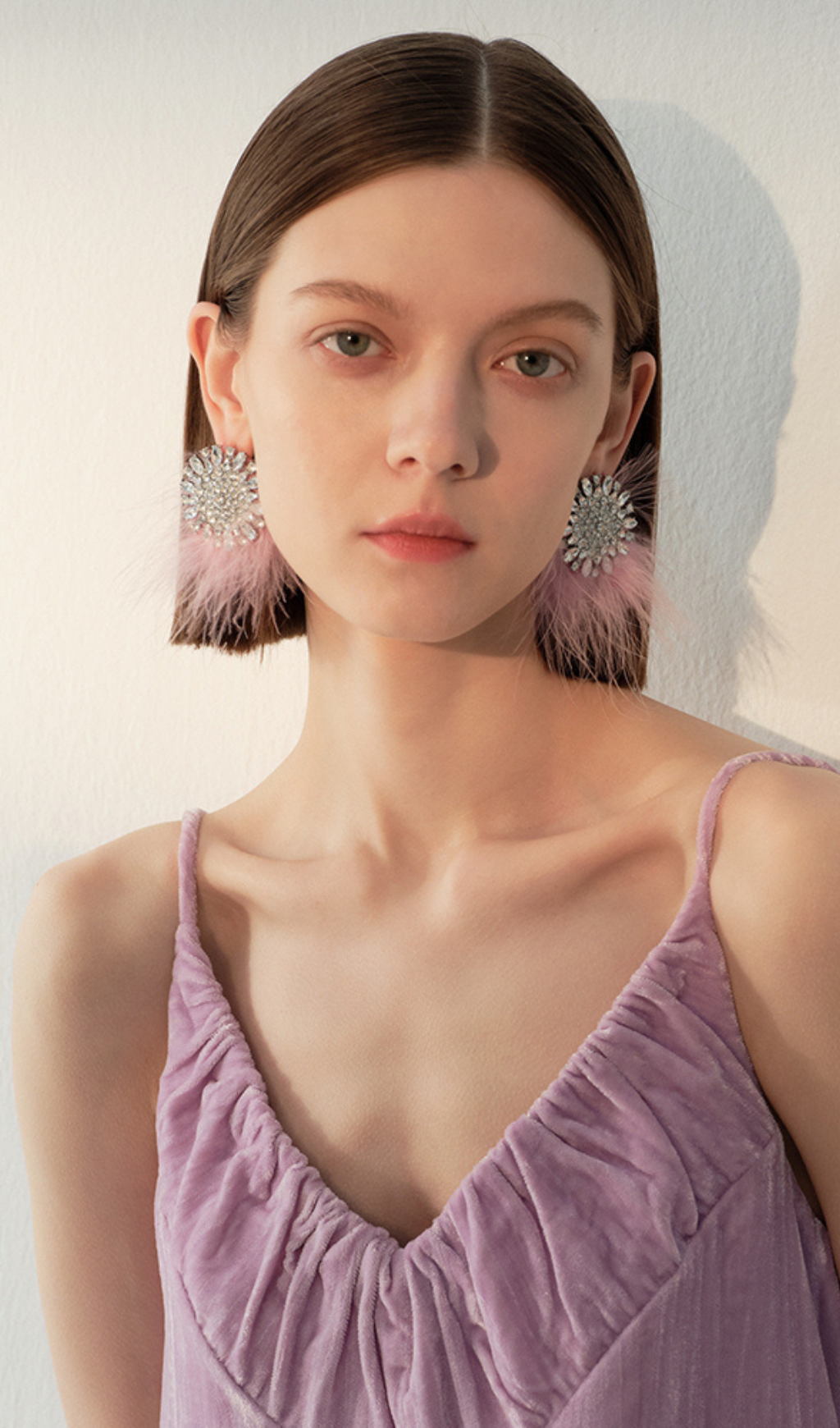 GLAM RHINESTONE DROP EARRINGS FOR WEDDING
