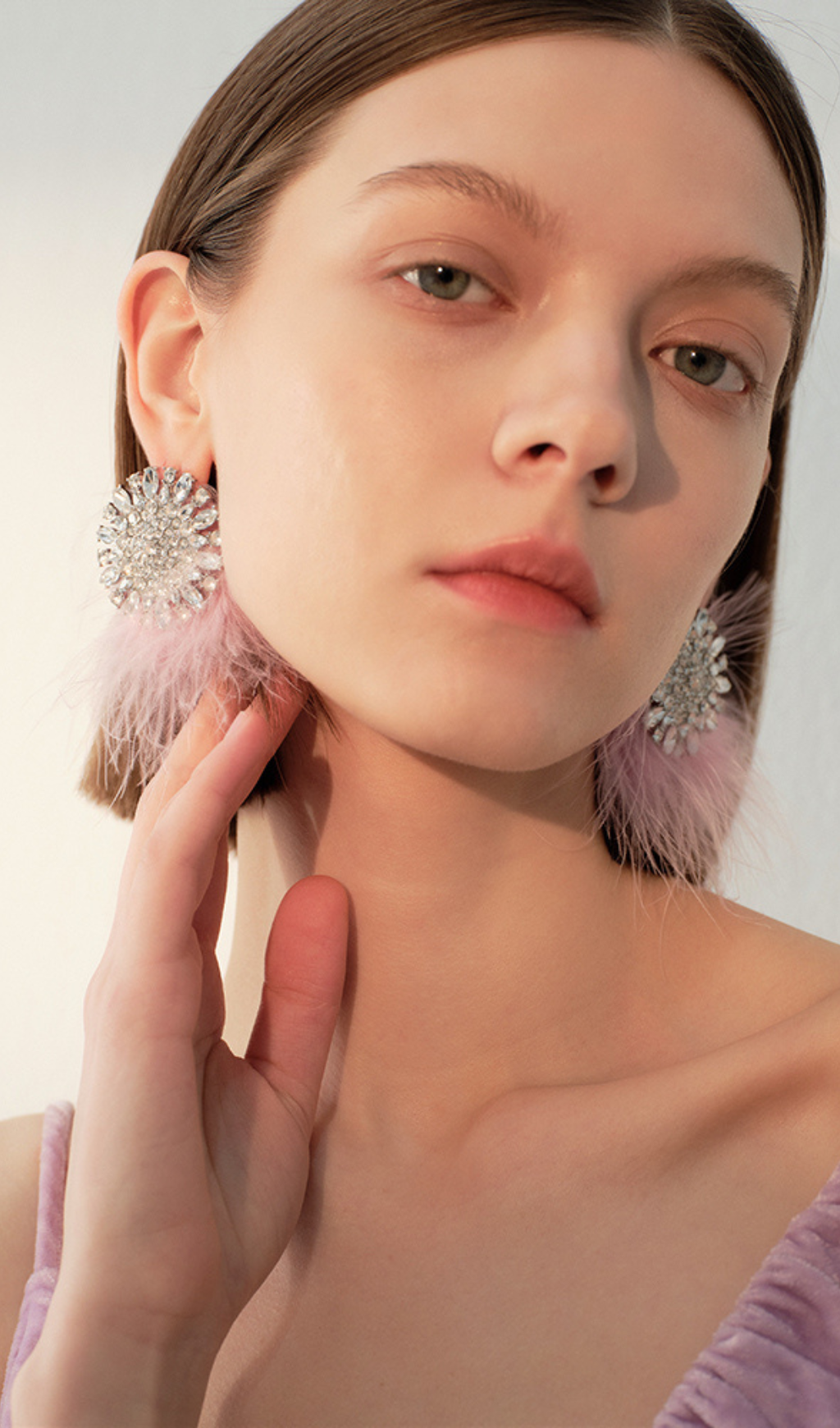 GLAM RHINESTONE DROP EARRINGS FOR WEDDING