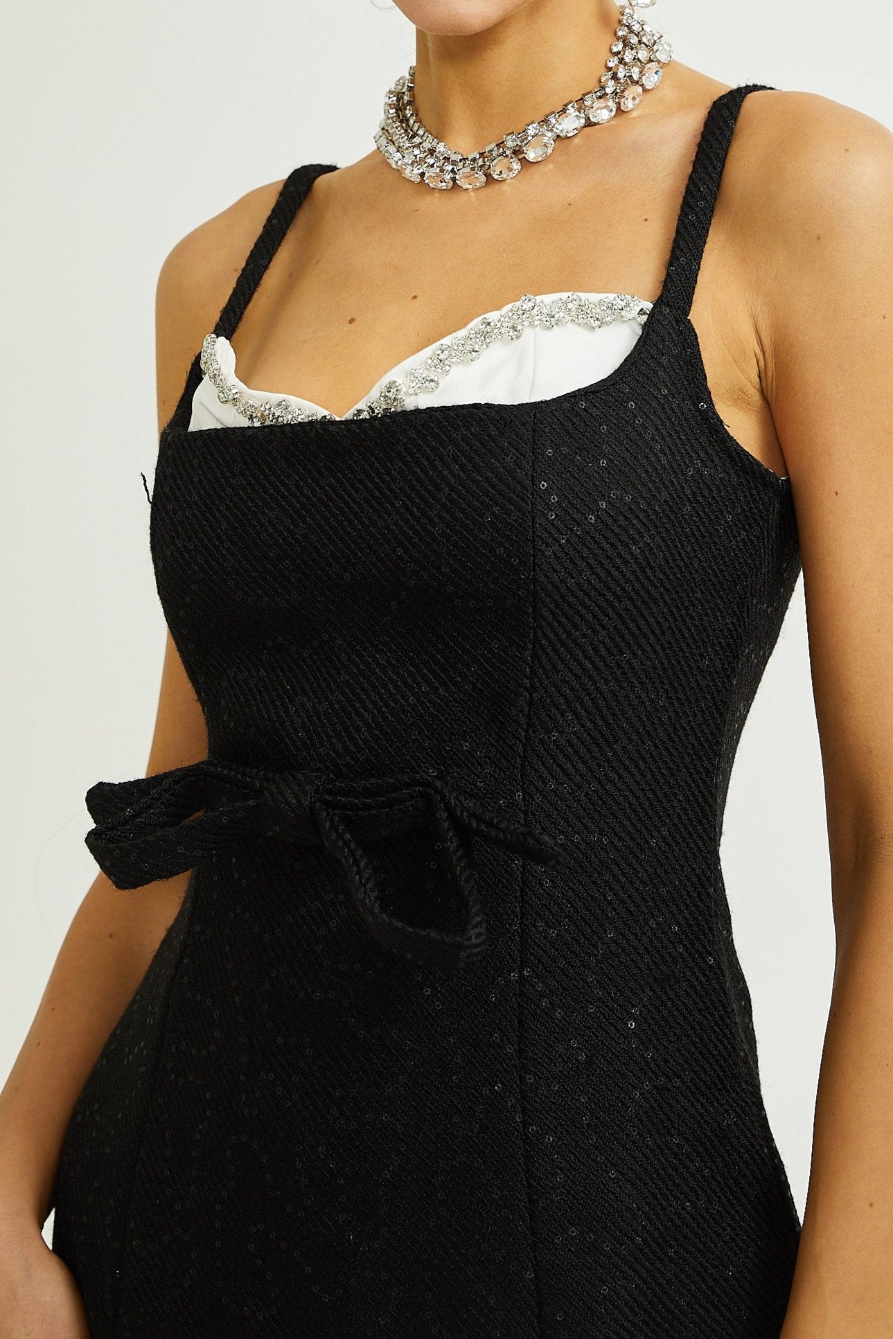 AMORE CRYSTAL SEQUIN COCKTAIL DRESS