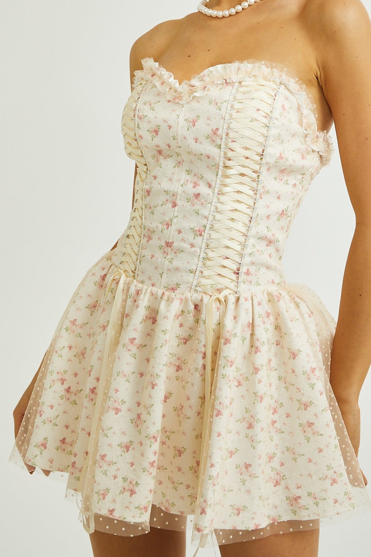 GISÈLE FLORAL MINI DRESS, PARTY STYLE