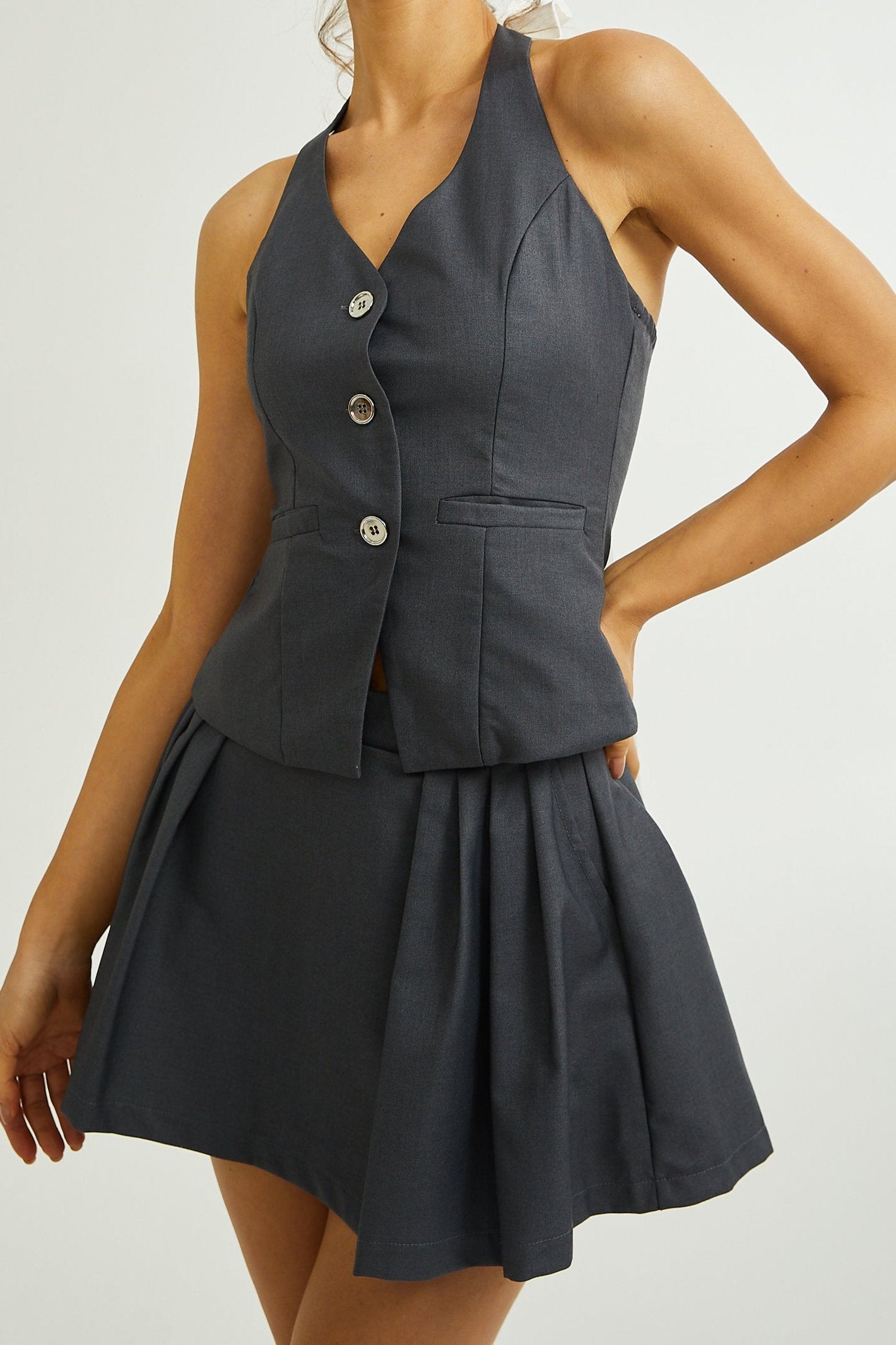 BONITA BOW SET: MATCHING TOP & SKIRT FOR PARTIES