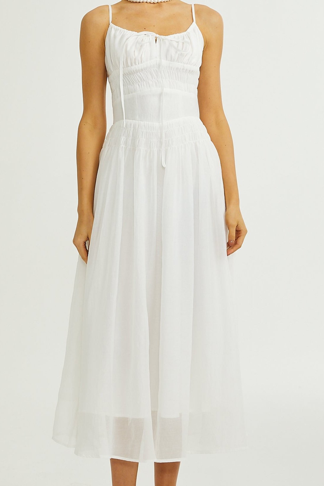 SANCIA SPAGHETTI STRAP LAYERED MAXI DRESS