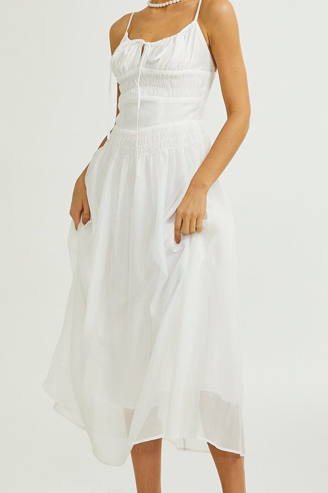 SANCIA SPAGHETTI STRAP LAYERED MAXI DRESS