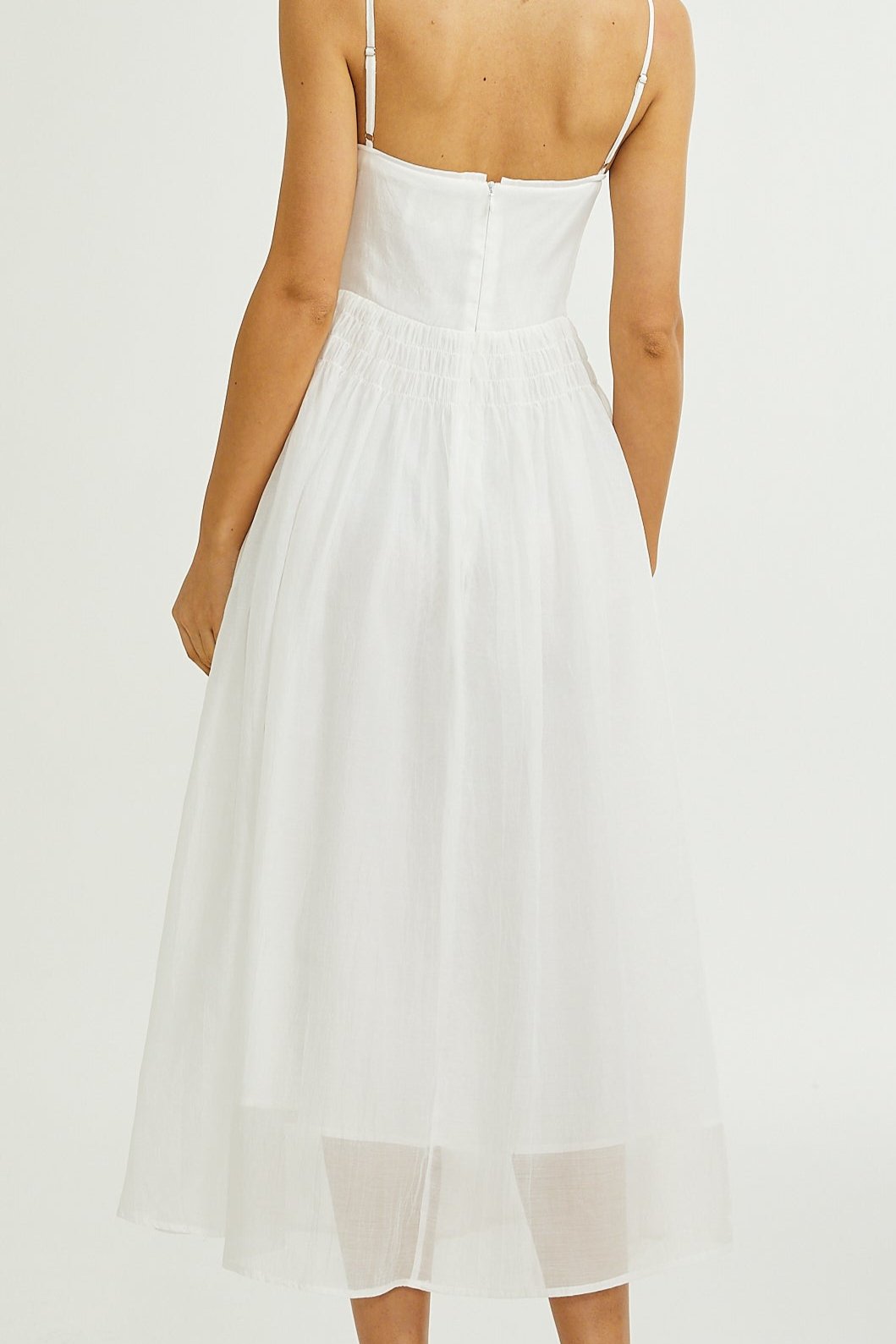 SANCIA SPAGHETTI STRAP LAYERED MAXI DRESS