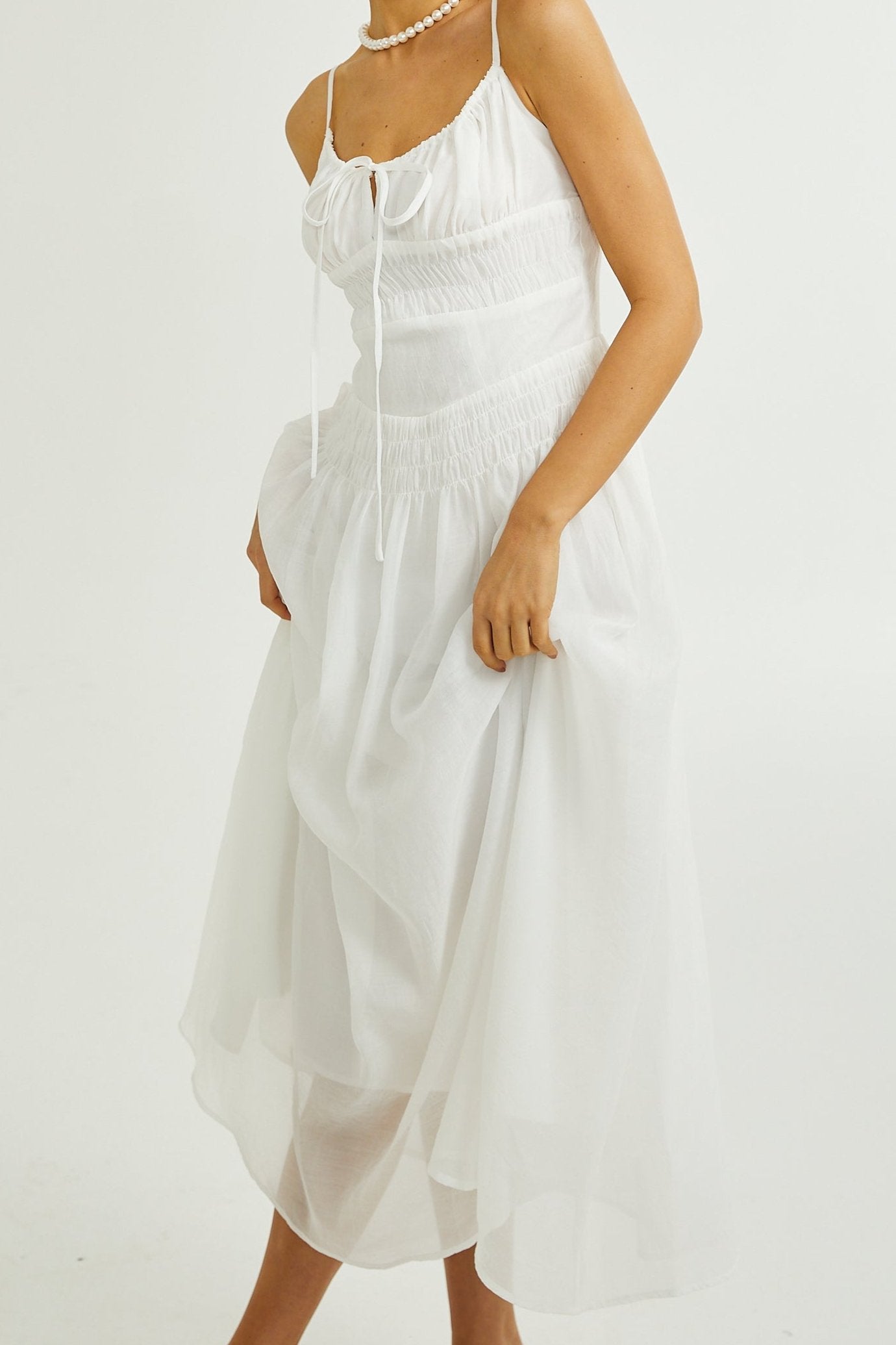 SANCIA SPAGHETTI STRAP LAYERED MAXI DRESS