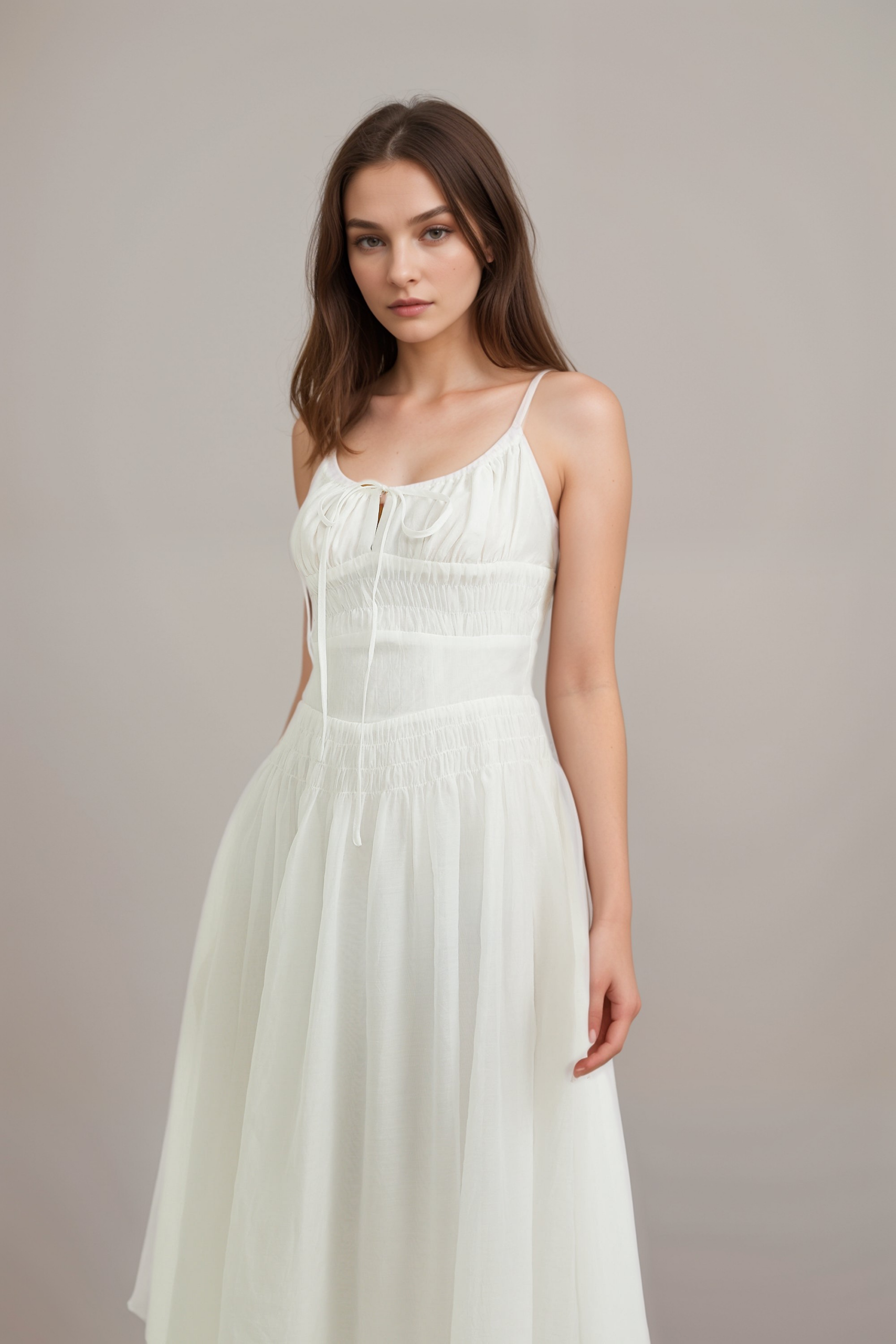 SANCIA SPAGHETTI STRAP LAYERED MAXI DRESS