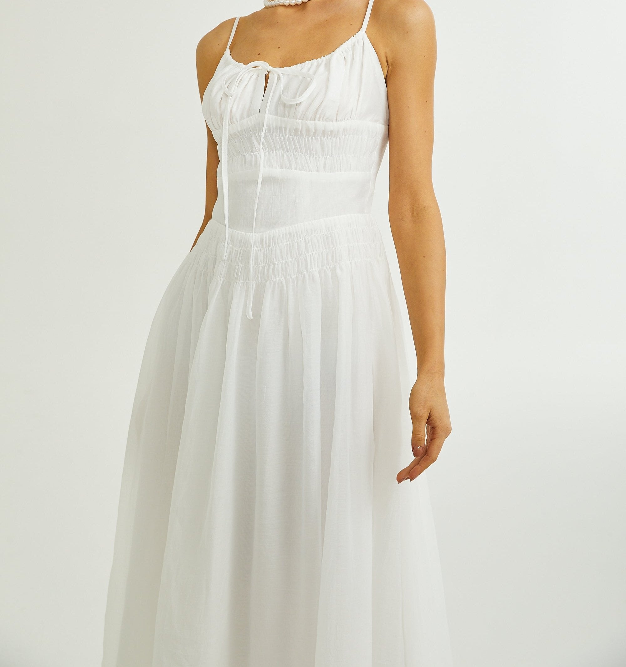 SANCIA SPAGHETTI STRAP LAYERED MAXI DRESS