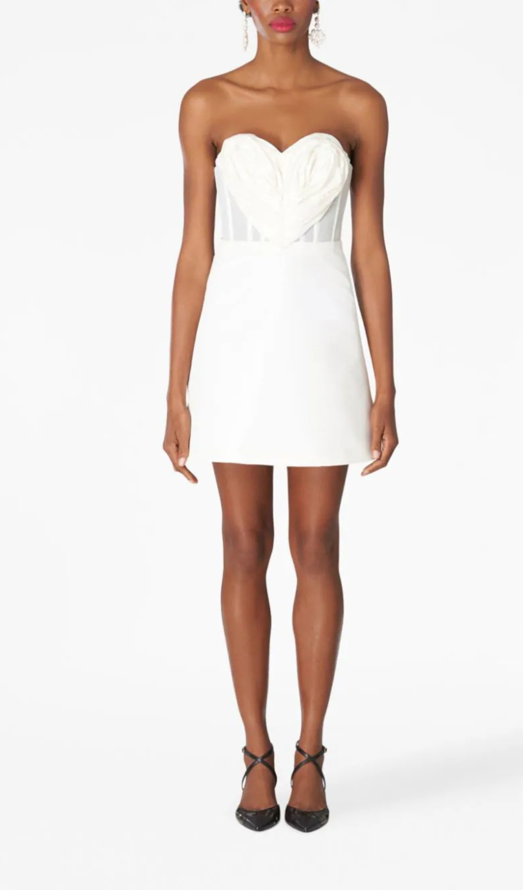 HEART BANDEAU MINI DRESS FOR PARTY