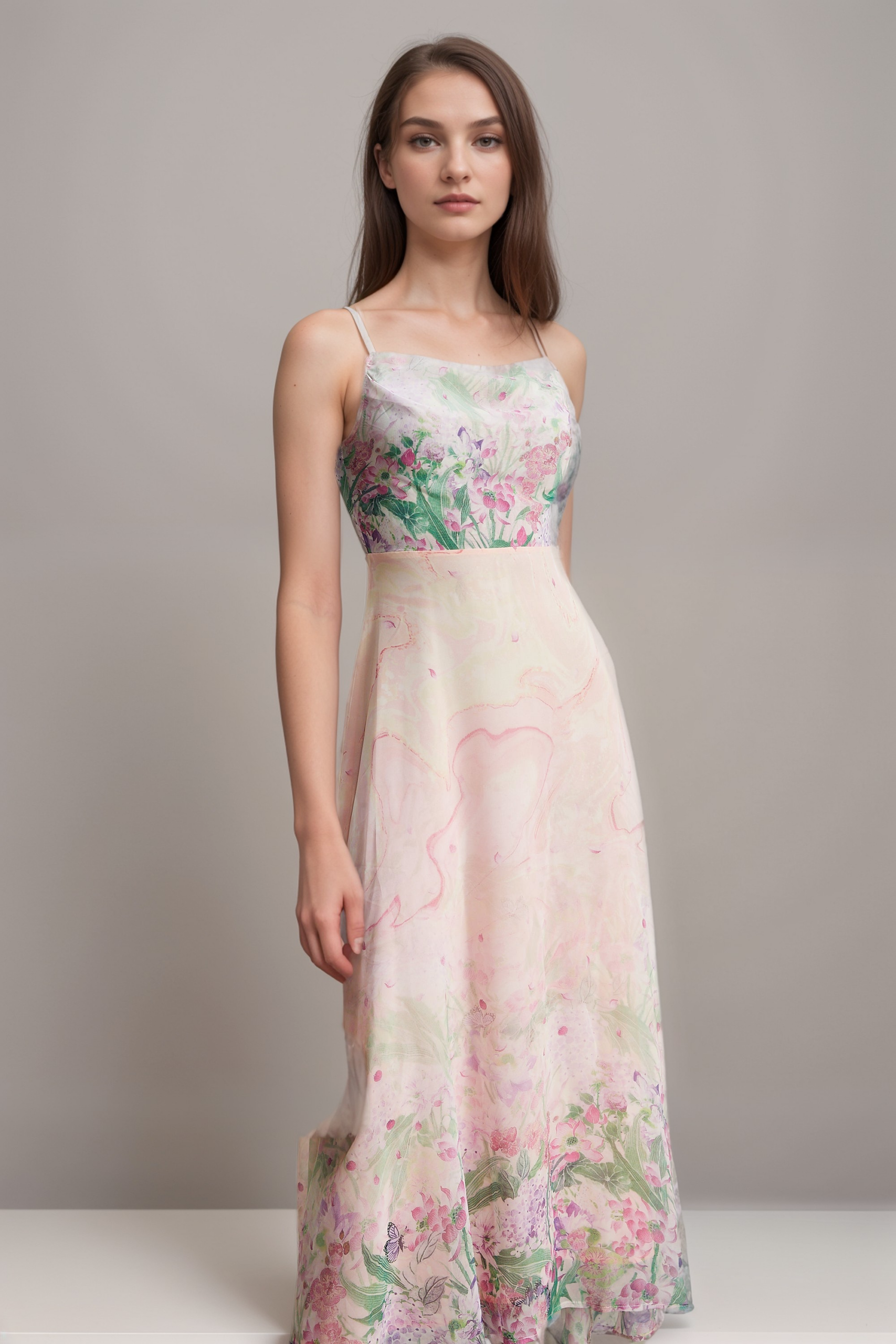 PRISCILLE FLORAL MIDI DRESS FOR WEDDING GUEST