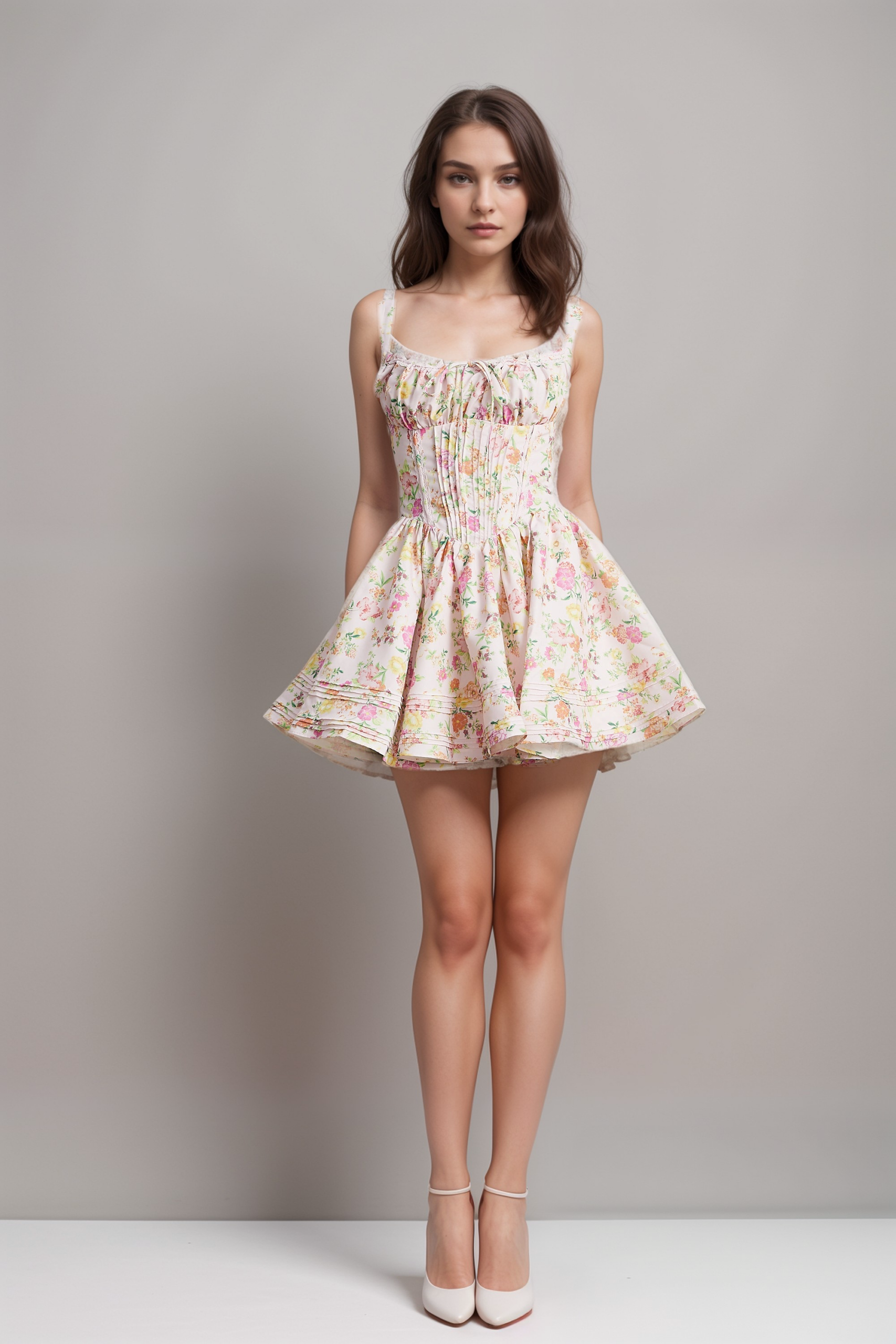 KARA FLORAL MINI DRESS FOR SUMMER PARTIES