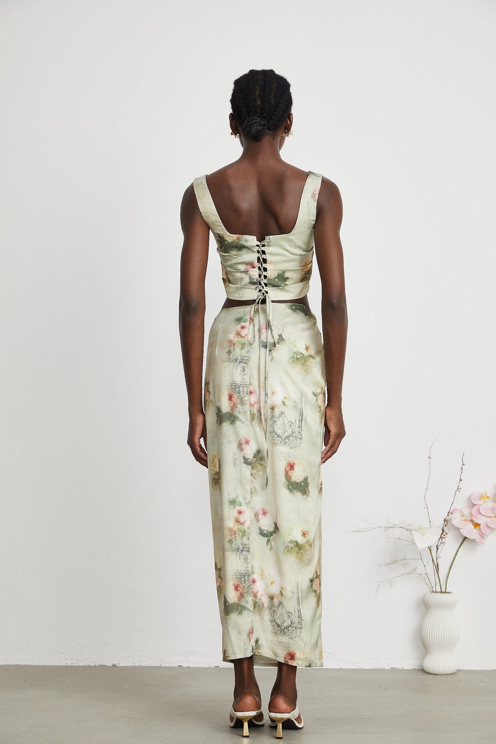 VIVIANE FLORAL MATCHING SET – PRINT TOP & SKIRT
