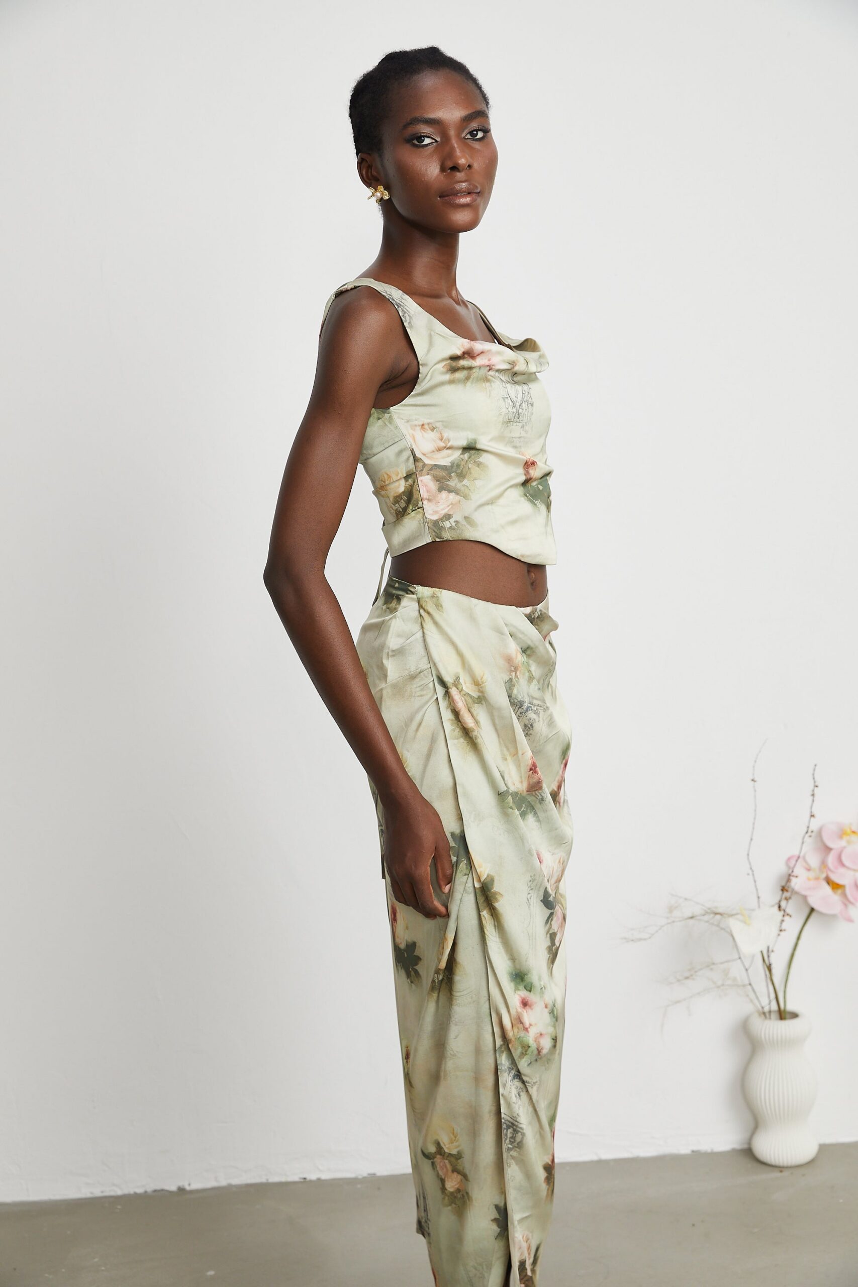 VIVIANE FLORAL MATCHING SET – PRINT TOP & SKIRT