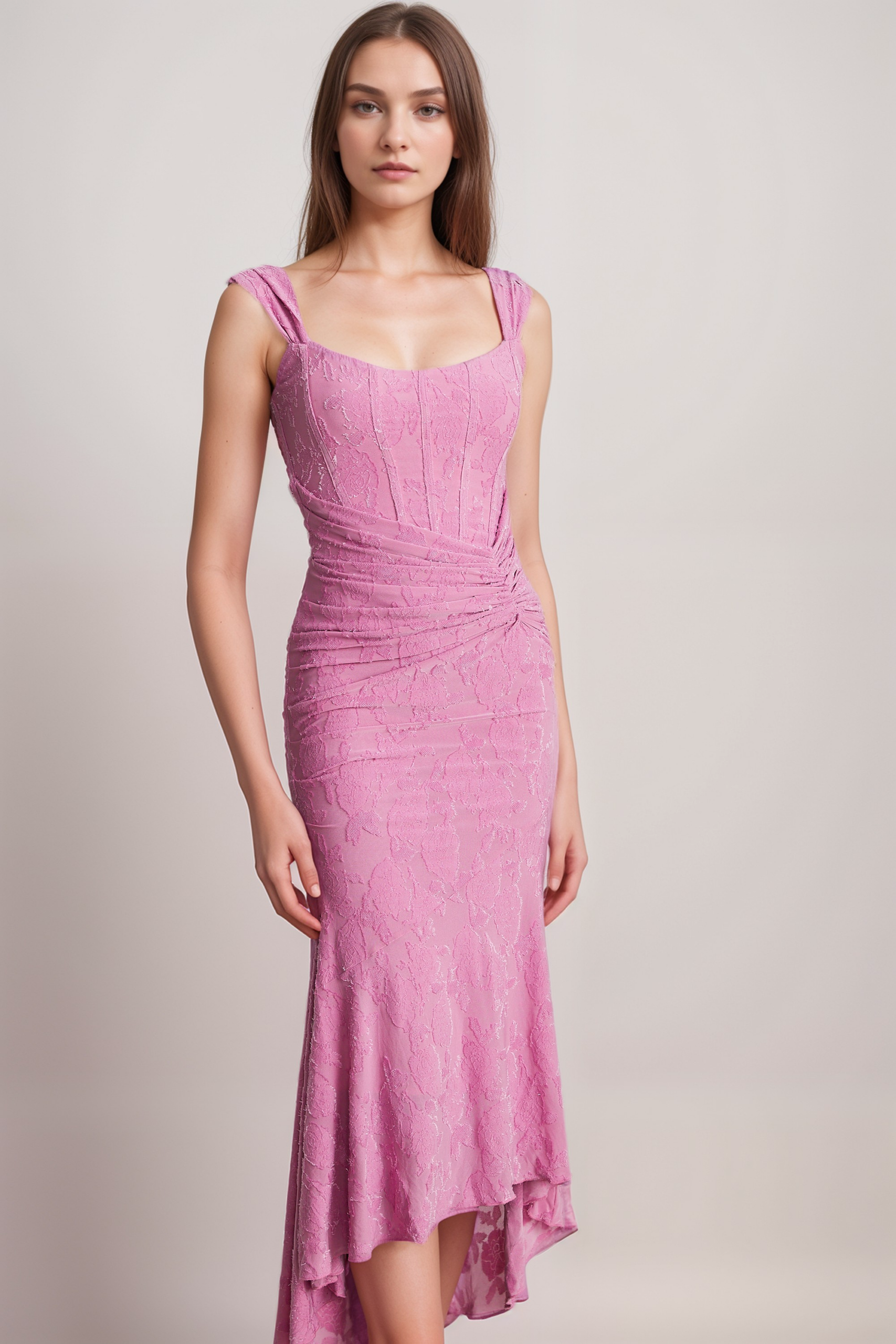 FLORAL MAXI DRESS FOR WEDDING GUEST ELEGANT
