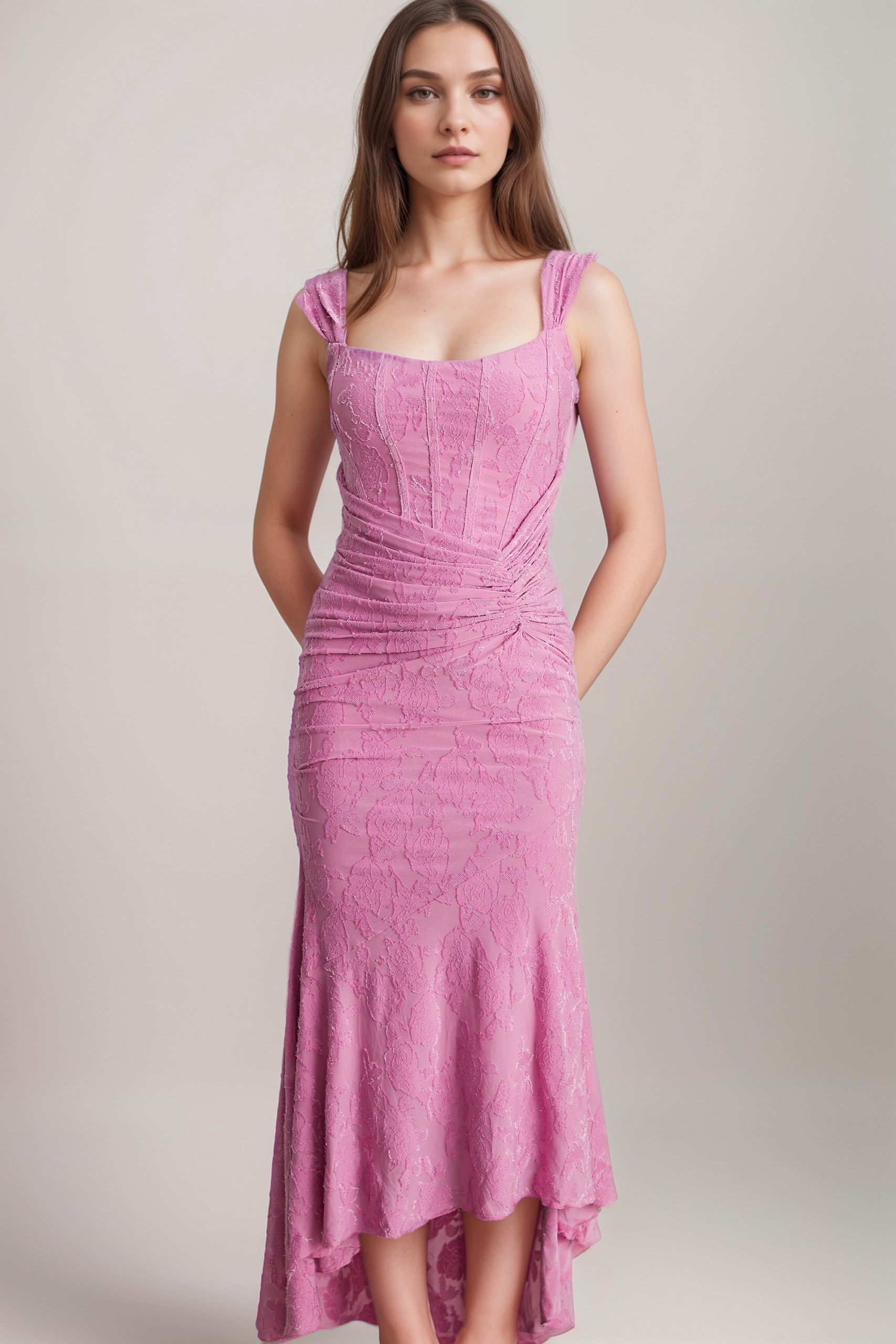 FLORAL MAXI DRESS FOR WEDDING GUEST ELEGANT