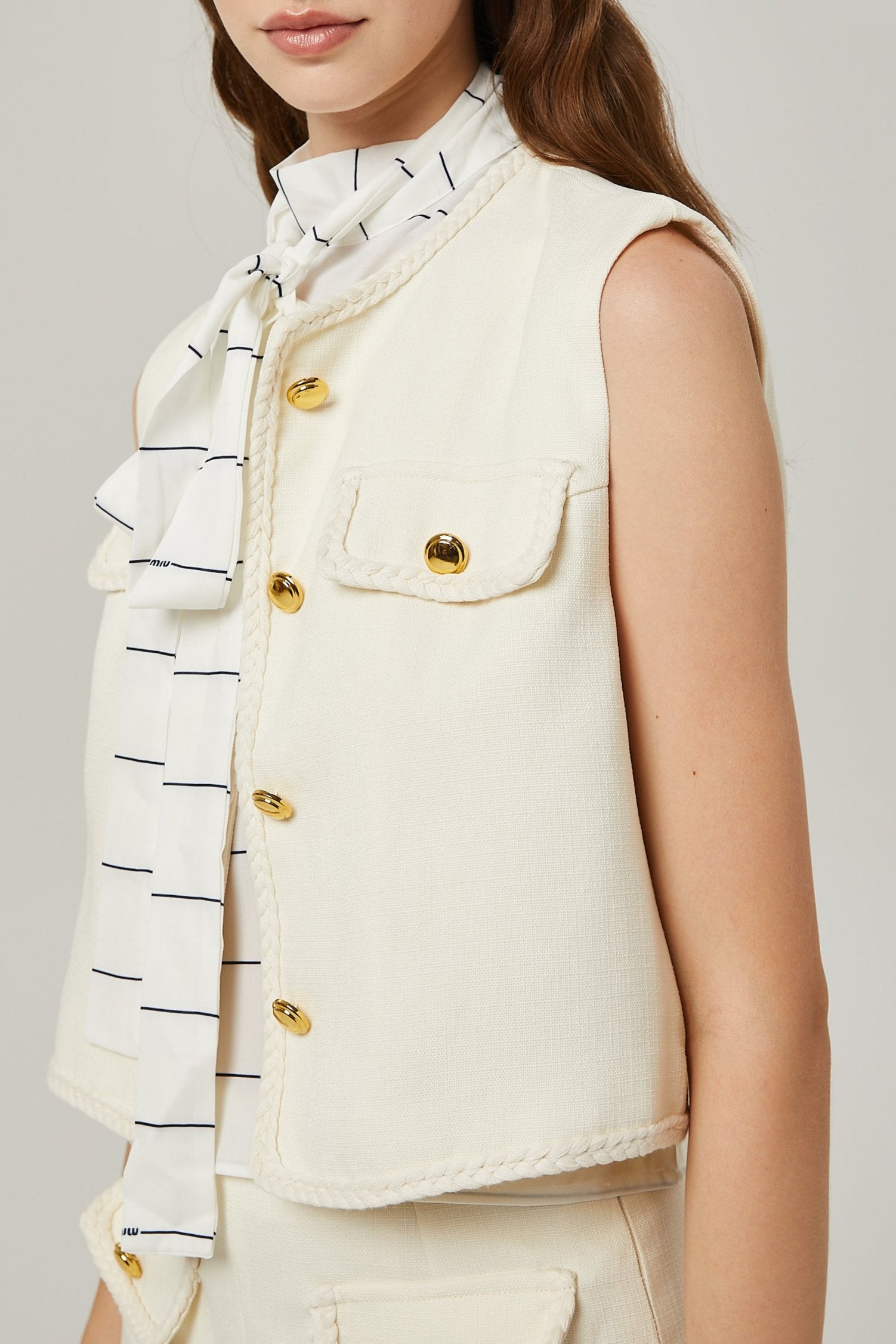RAPHAËLLE KNITTED VEST & SHORTS SET