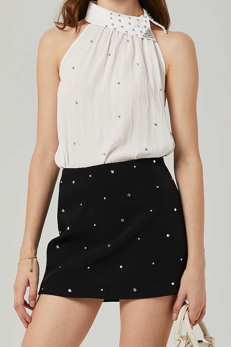 AYLA CRYSTAL TOP FOR EVENING