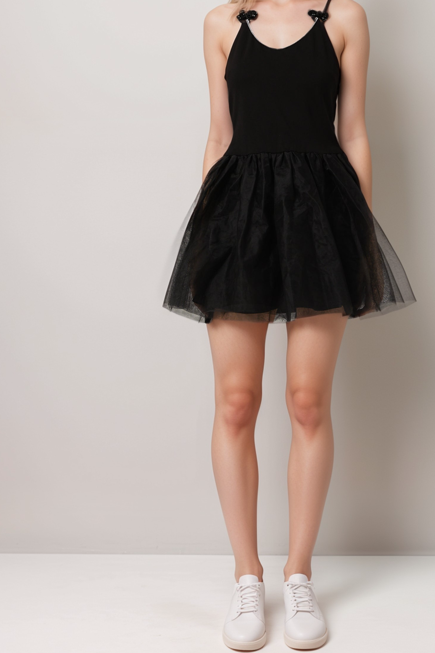 JULIETTE TULLE BOW MINI DRESS FOR PARTY
