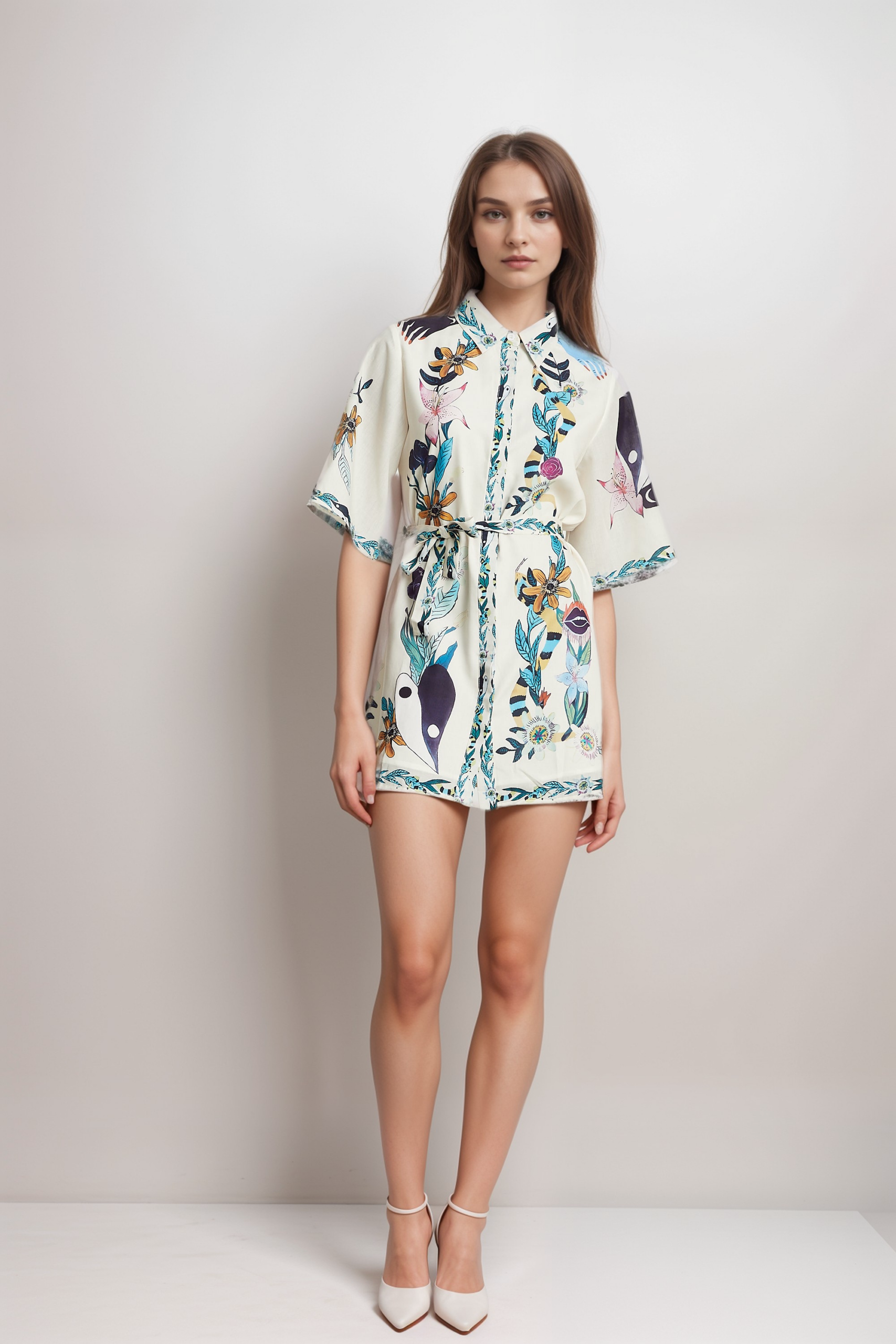 ISABELLE FLORAL MINI DRESS FOR COCKTAIL PARTY