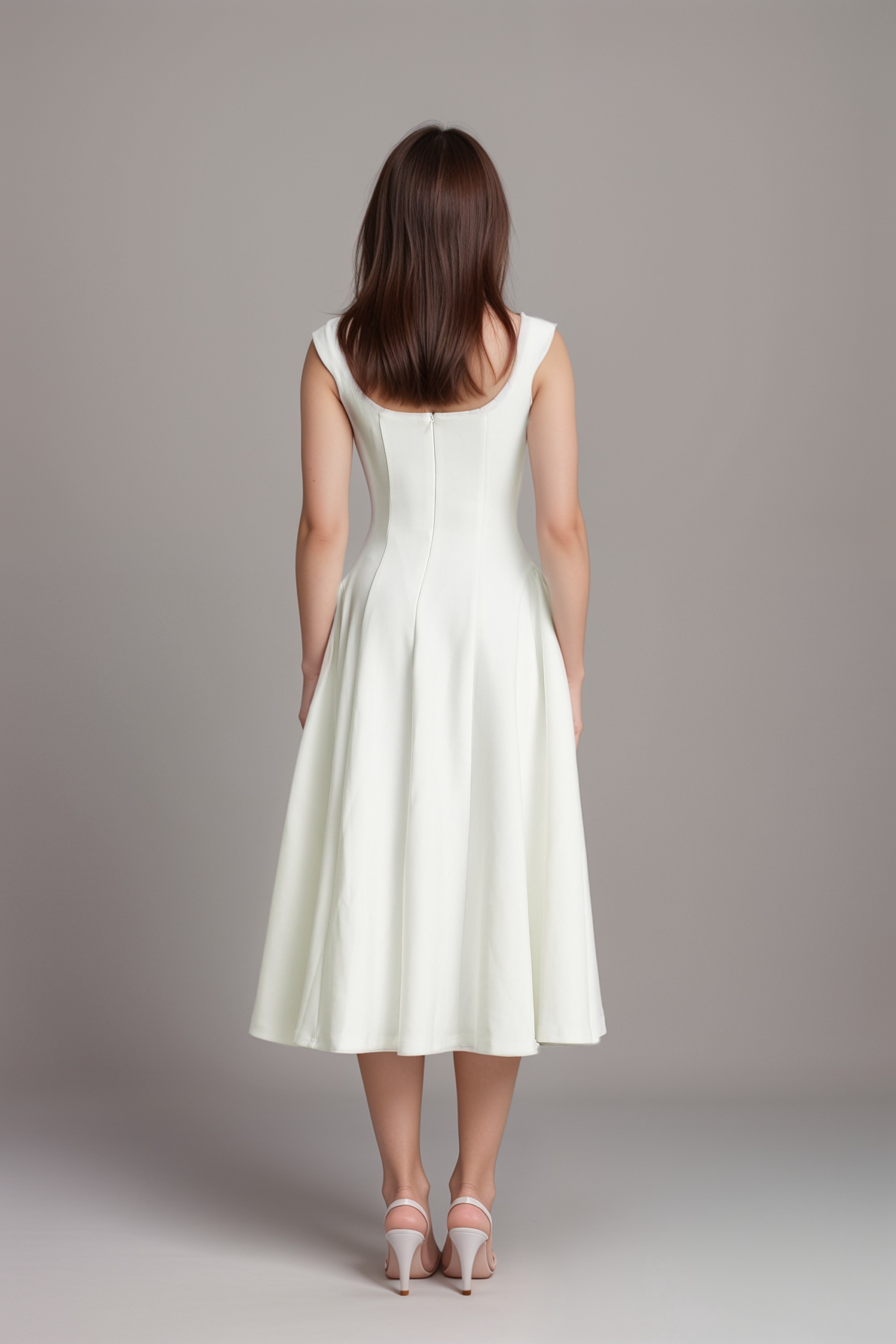 THALA FLARED MIDI DRESS, A-LINE COCKTAIL