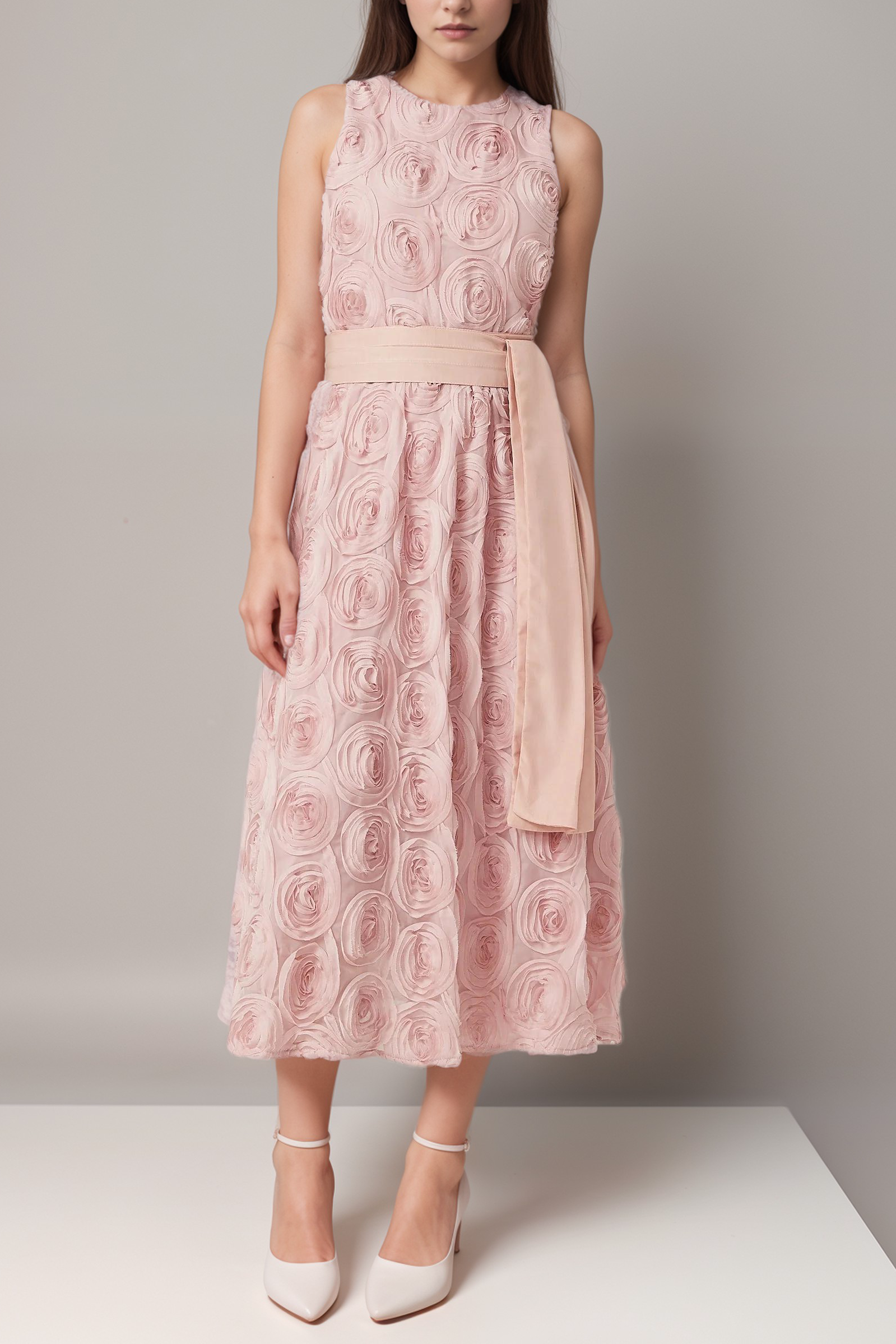 2024-08-07_46159-vmake PAULETTE PINK FLORAL MIDI DRESS WITH TIE WAIST