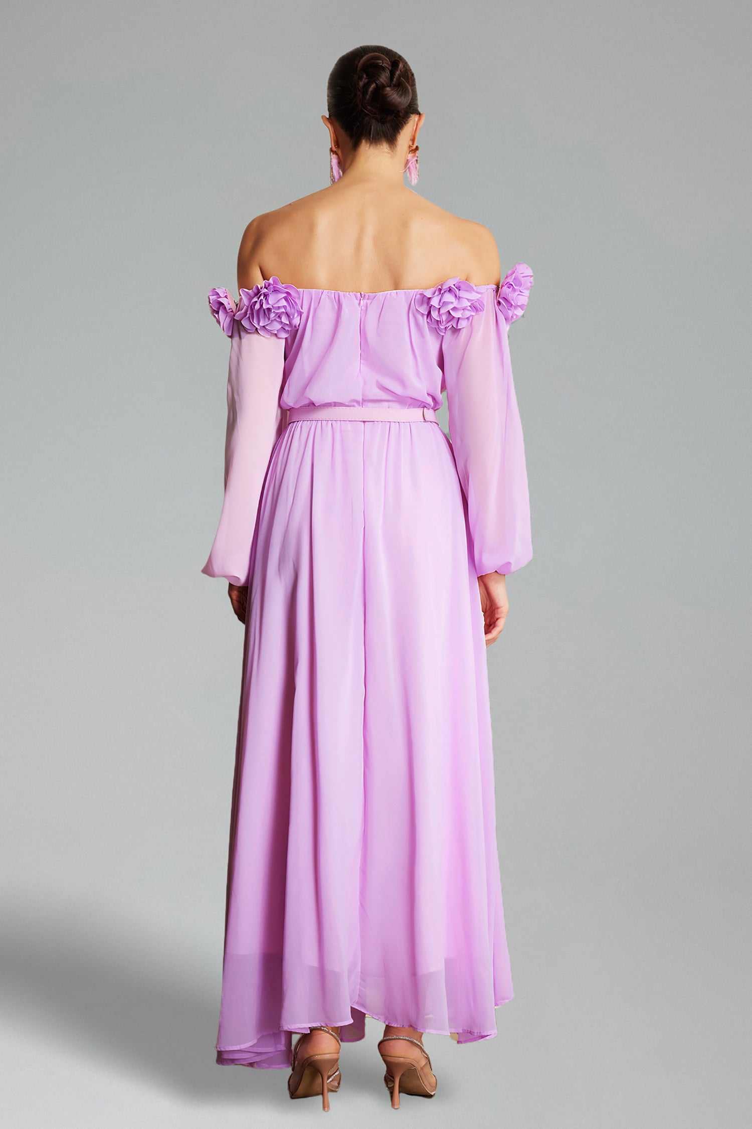 MARGE OFF-SHOULDER FLORAL MAXI DRESS, BEACH