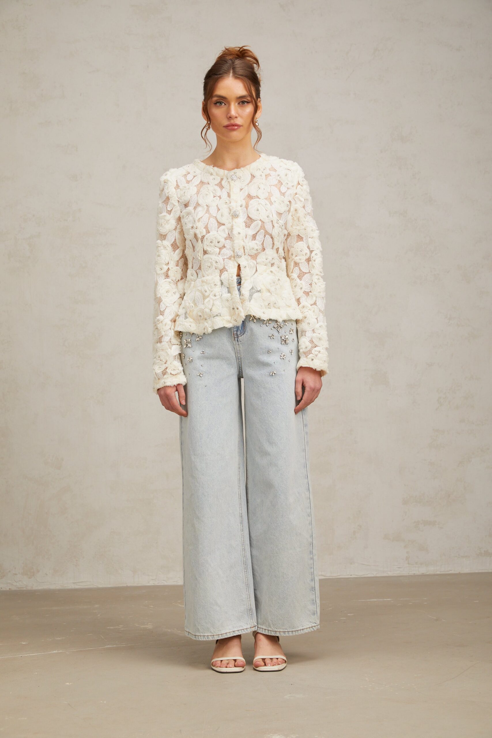 FLORAL APPLIQUÉ JACKET | WEDDING GUEST, BLOUSON STYLE