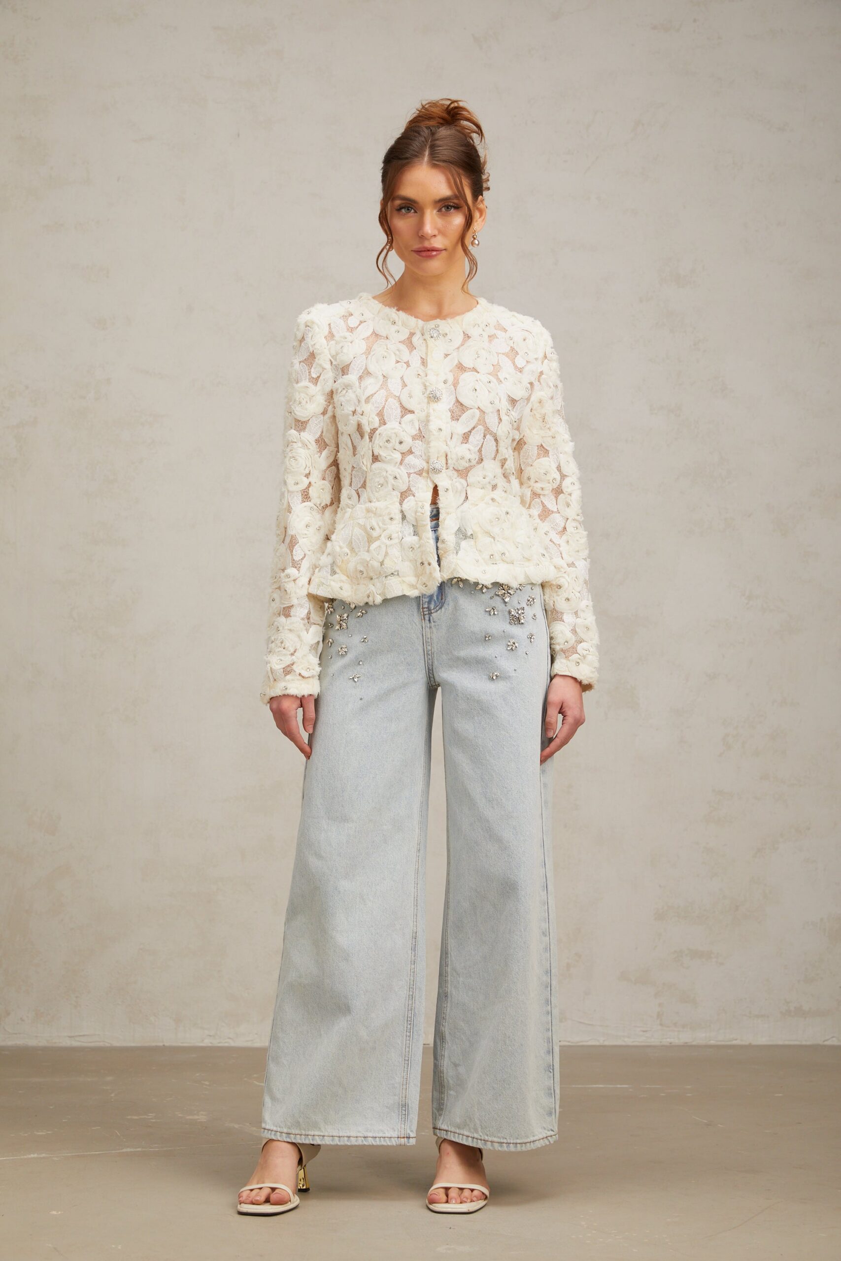 FLORAL APPLIQUÉ JACKET | WEDDING GUEST, BLOUSON STYLE