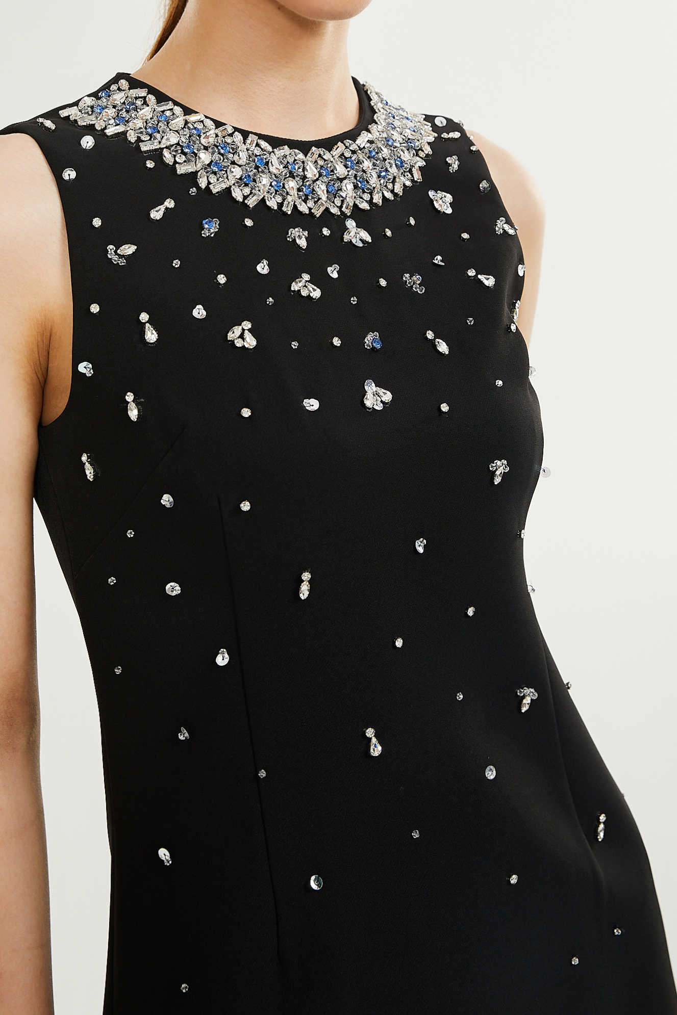 JALENA CRYSTAL MINI DRESS FOR EVENING PARTY