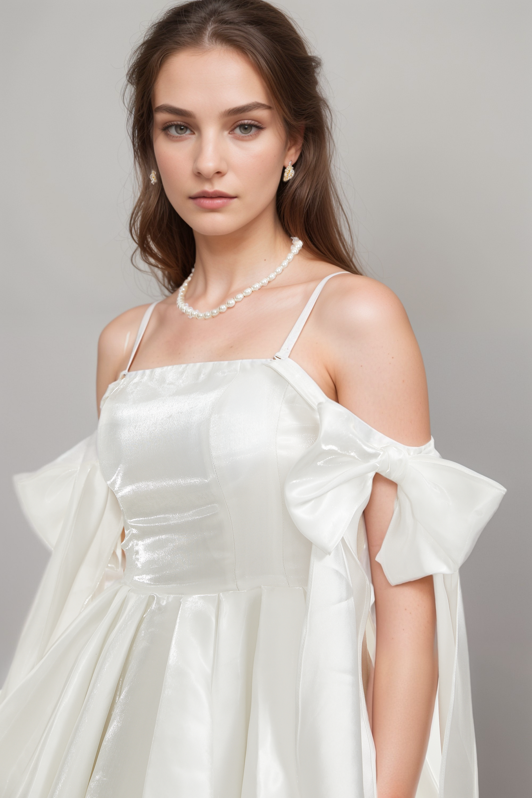 CATIANA BOW-DETAIL FLARED COCKTAIL DRESS